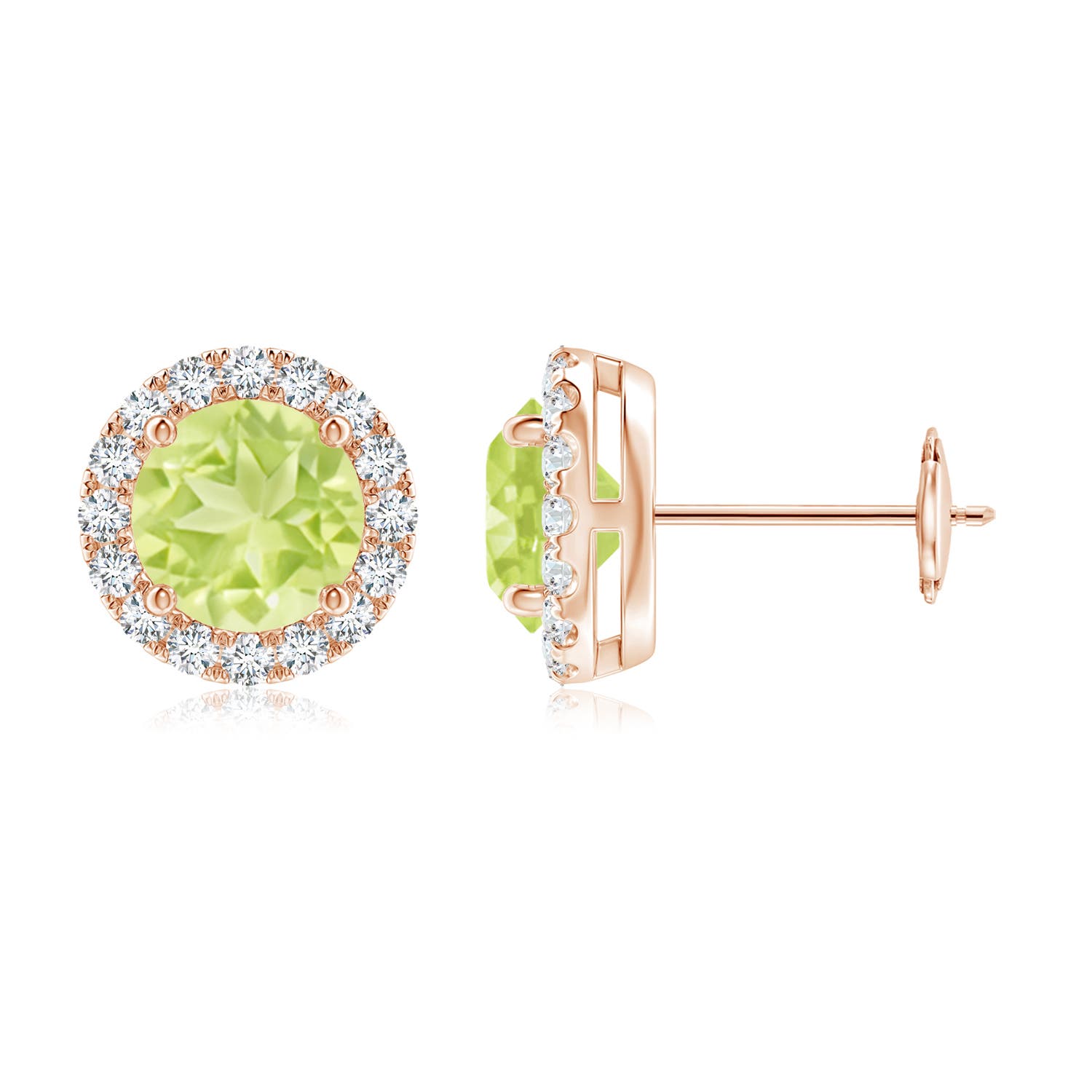 A - Peridot / 2.28 CT / 14 KT Rose Gold