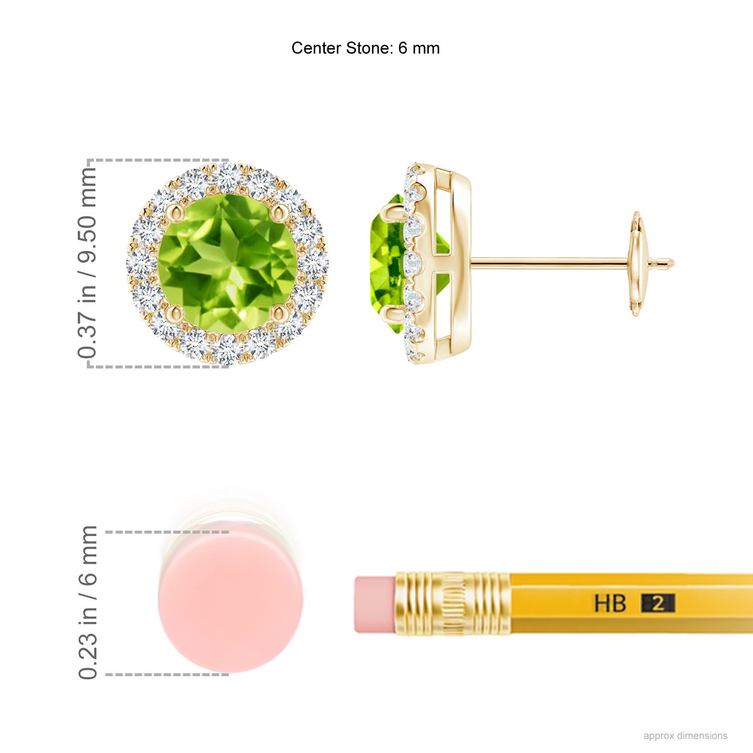 AAA - Peridot / 2.28 CT / 14 KT Yellow Gold