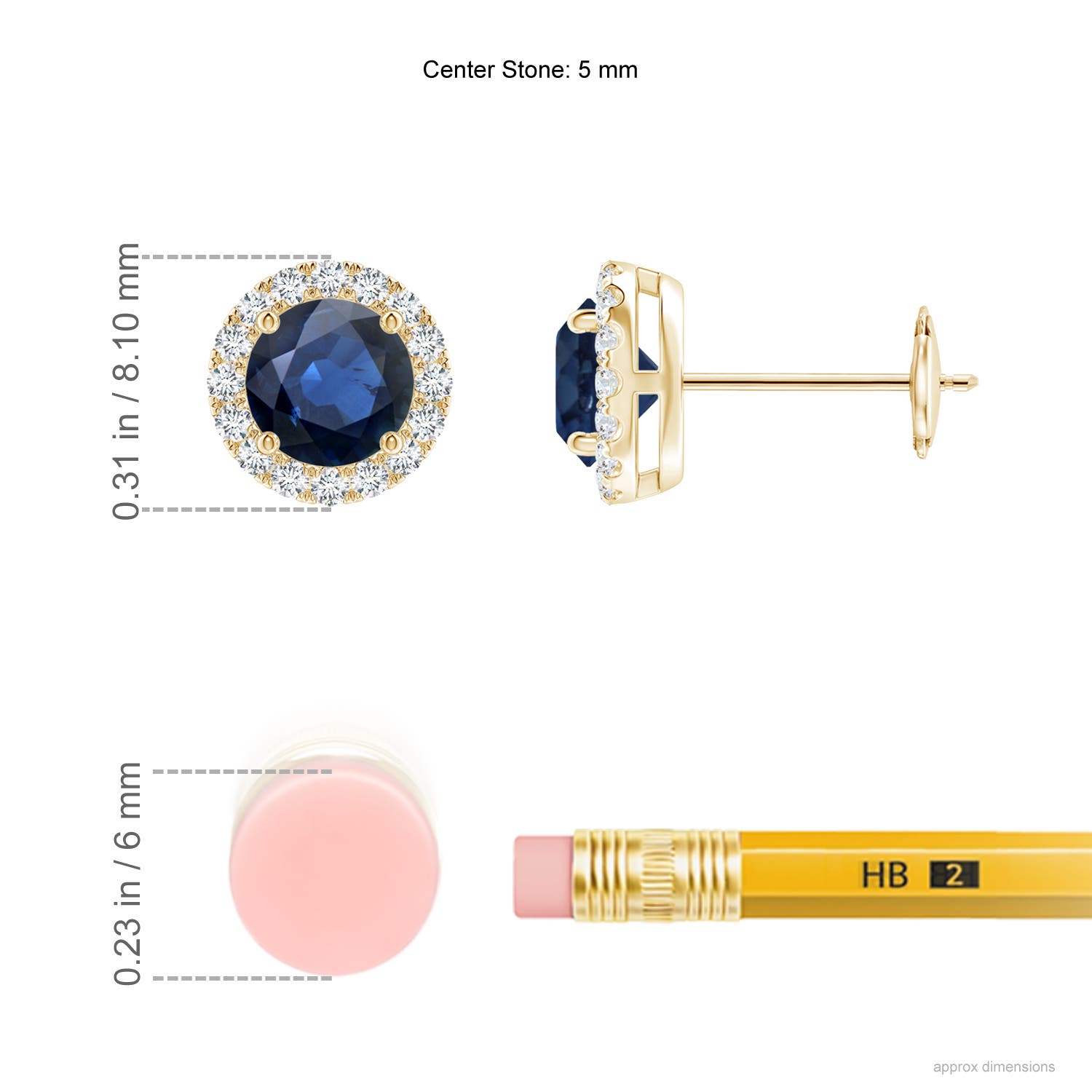 AA - Blue Sapphire / 1.46 CT / 14 KT Yellow Gold