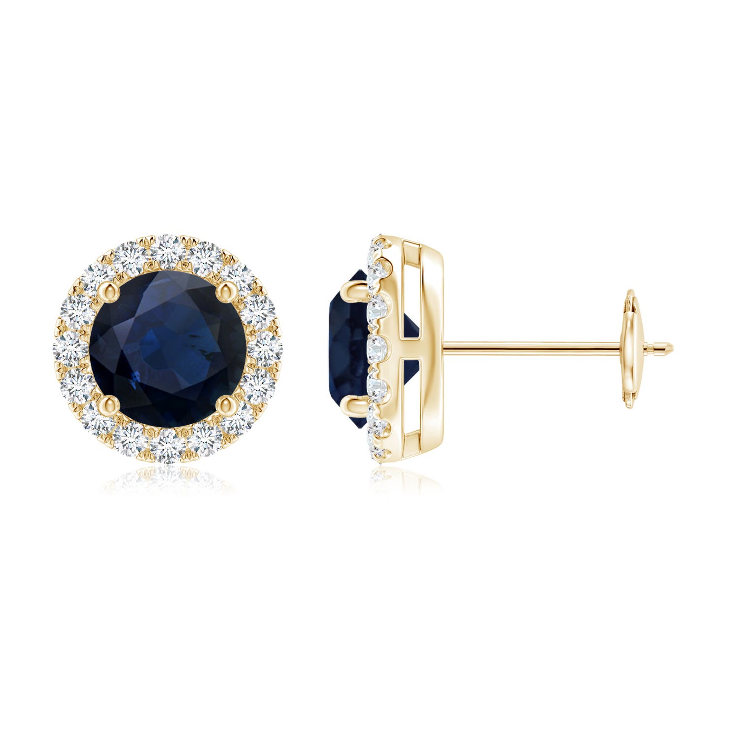 A - Blue Sapphire / 2.38 CT / 14 KT Yellow Gold