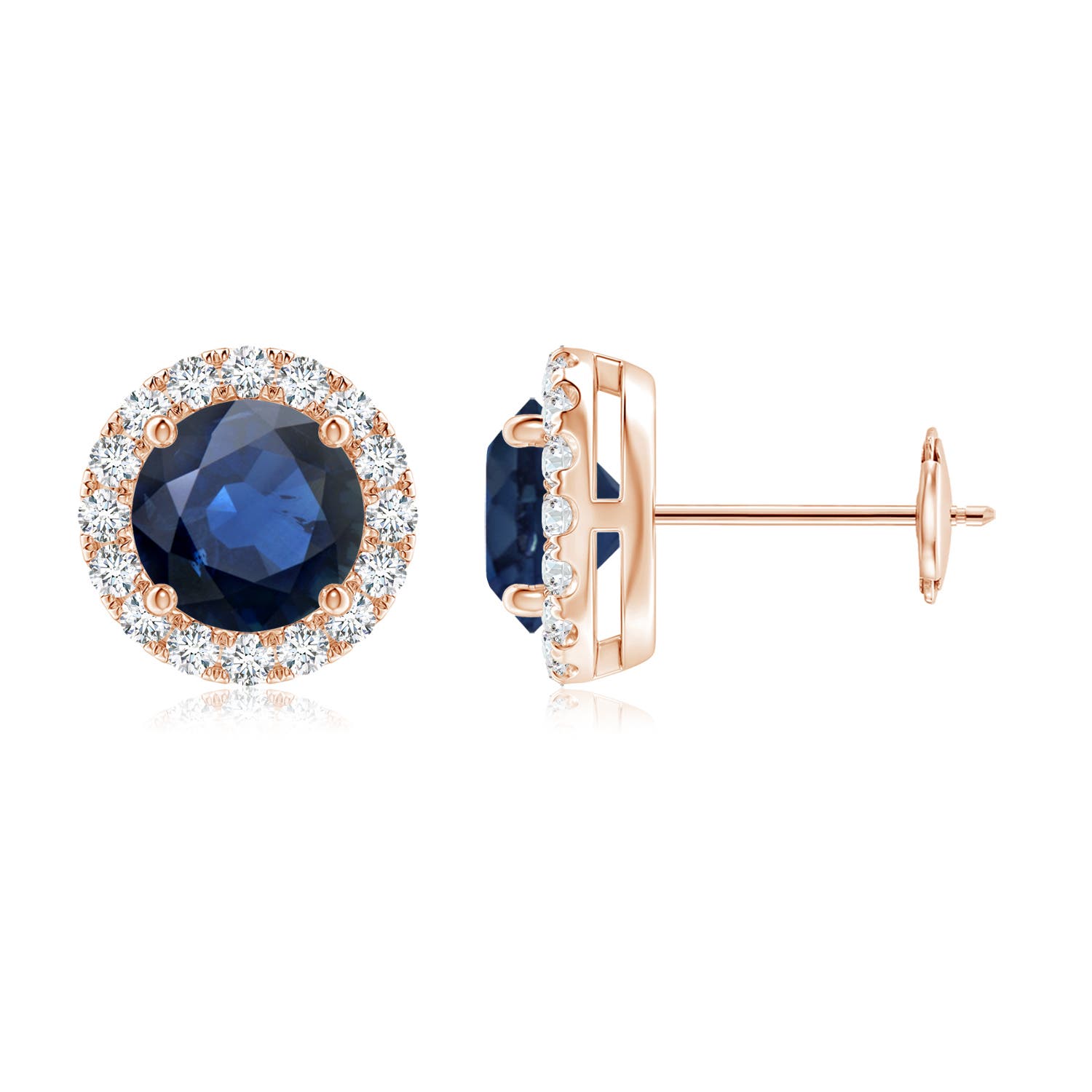 AA - Blue Sapphire / 2.38 CT / 14 KT Rose Gold