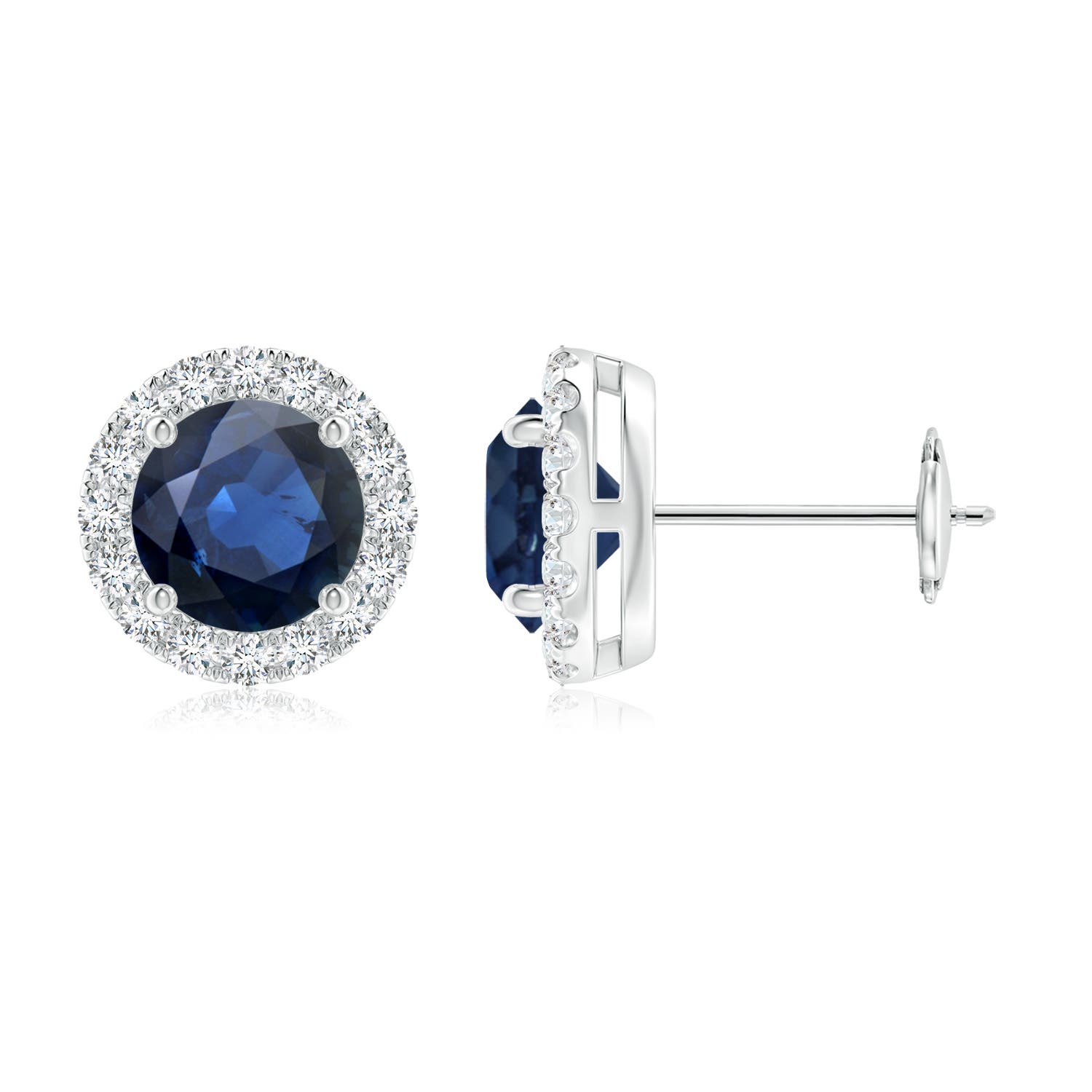 AA - Blue Sapphire / 2.38 CT / 14 KT White Gold