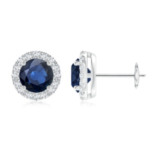 Round AA Blue Sapphire