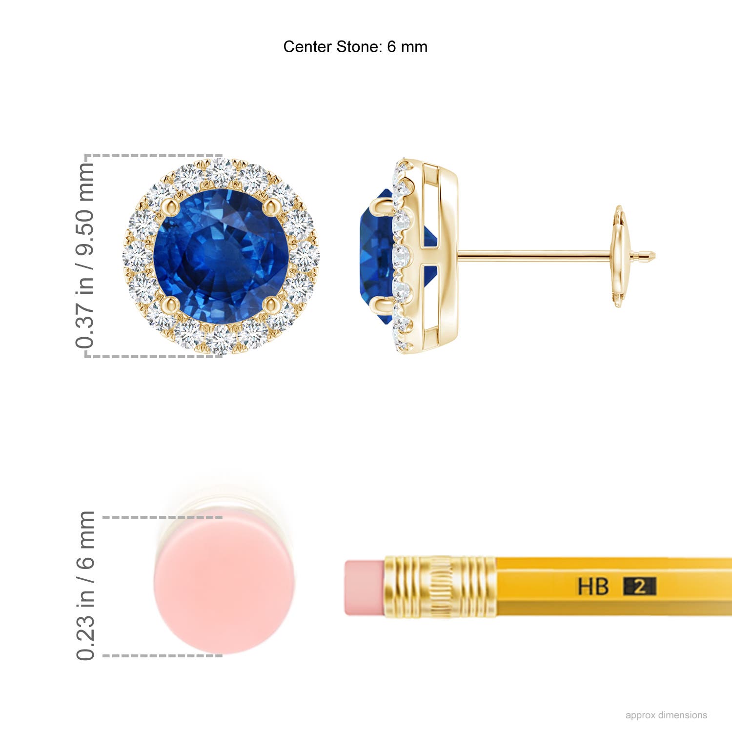 AAA - Blue Sapphire / 2.38 CT / 14 KT Yellow Gold