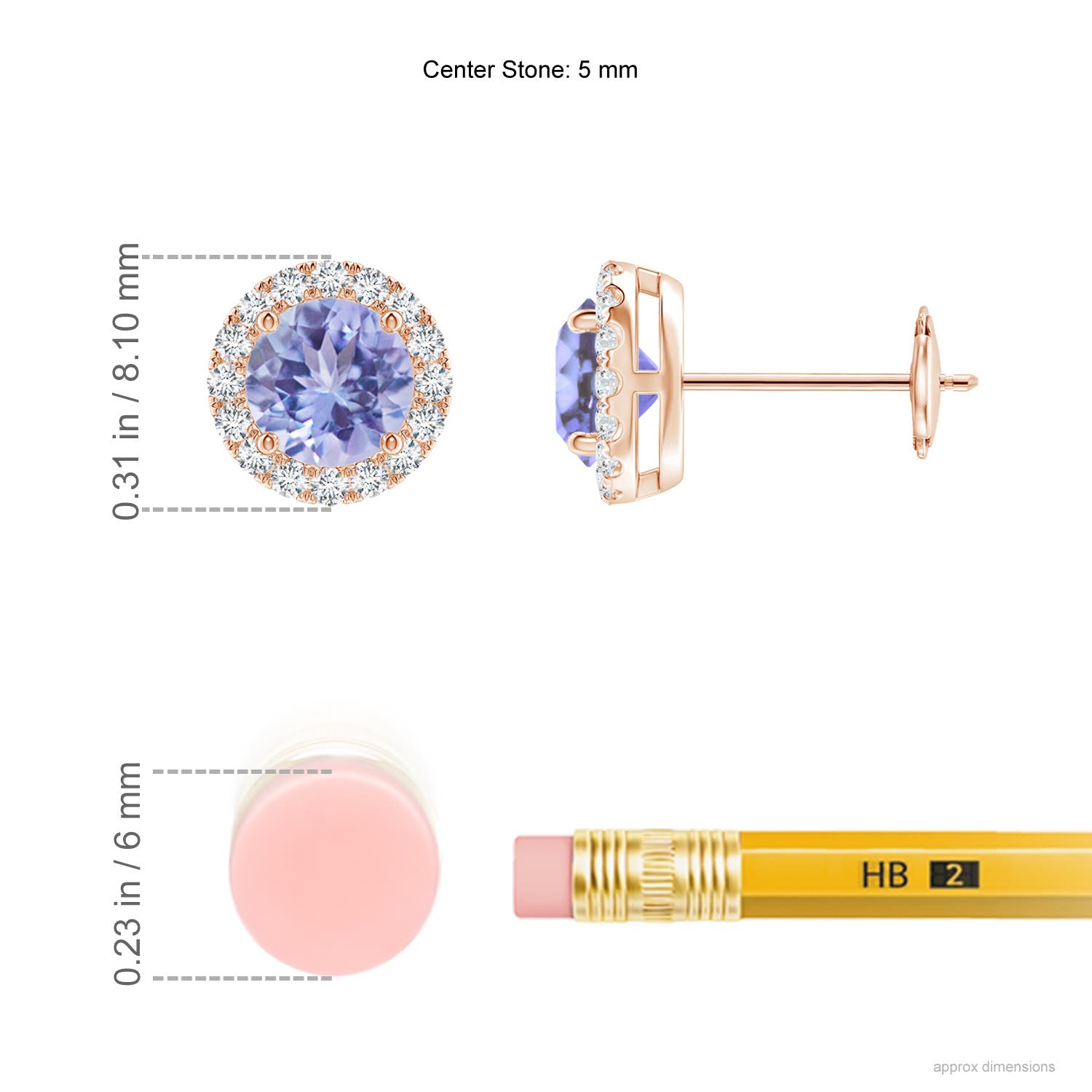 AA - Tanzanite / 1.26 CT / 14 KT Rose Gold