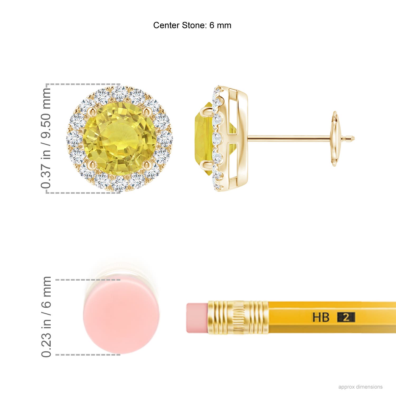 AA - Yellow Sapphire / 2.38 CT / 14 KT Yellow Gold