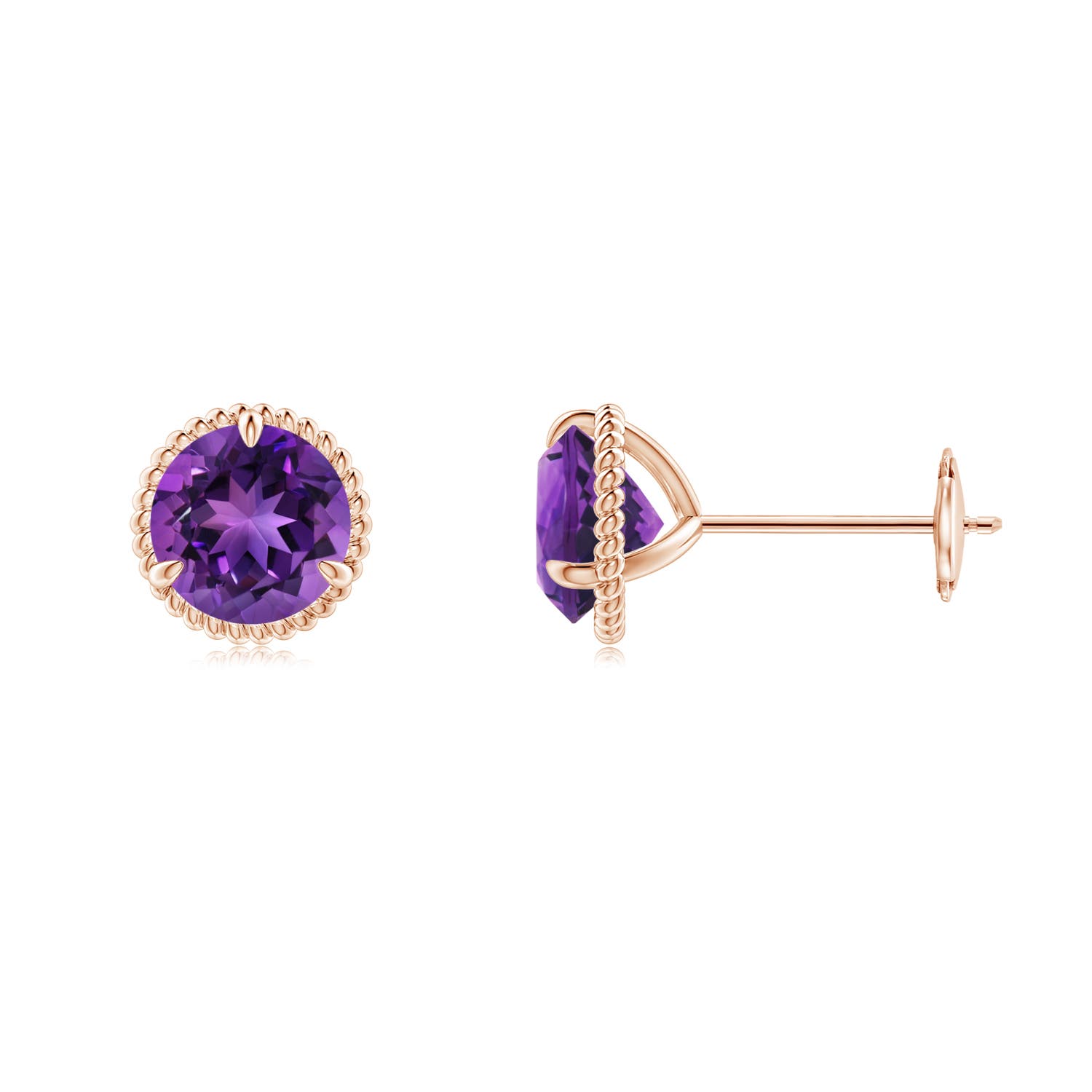 AAAA - Amethyst / 1.6 CT / 14 KT Rose Gold