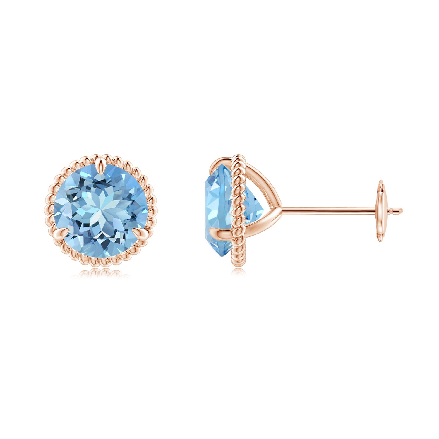 AAAA - Aquamarine / 2.24 CT / 14 KT Rose Gold