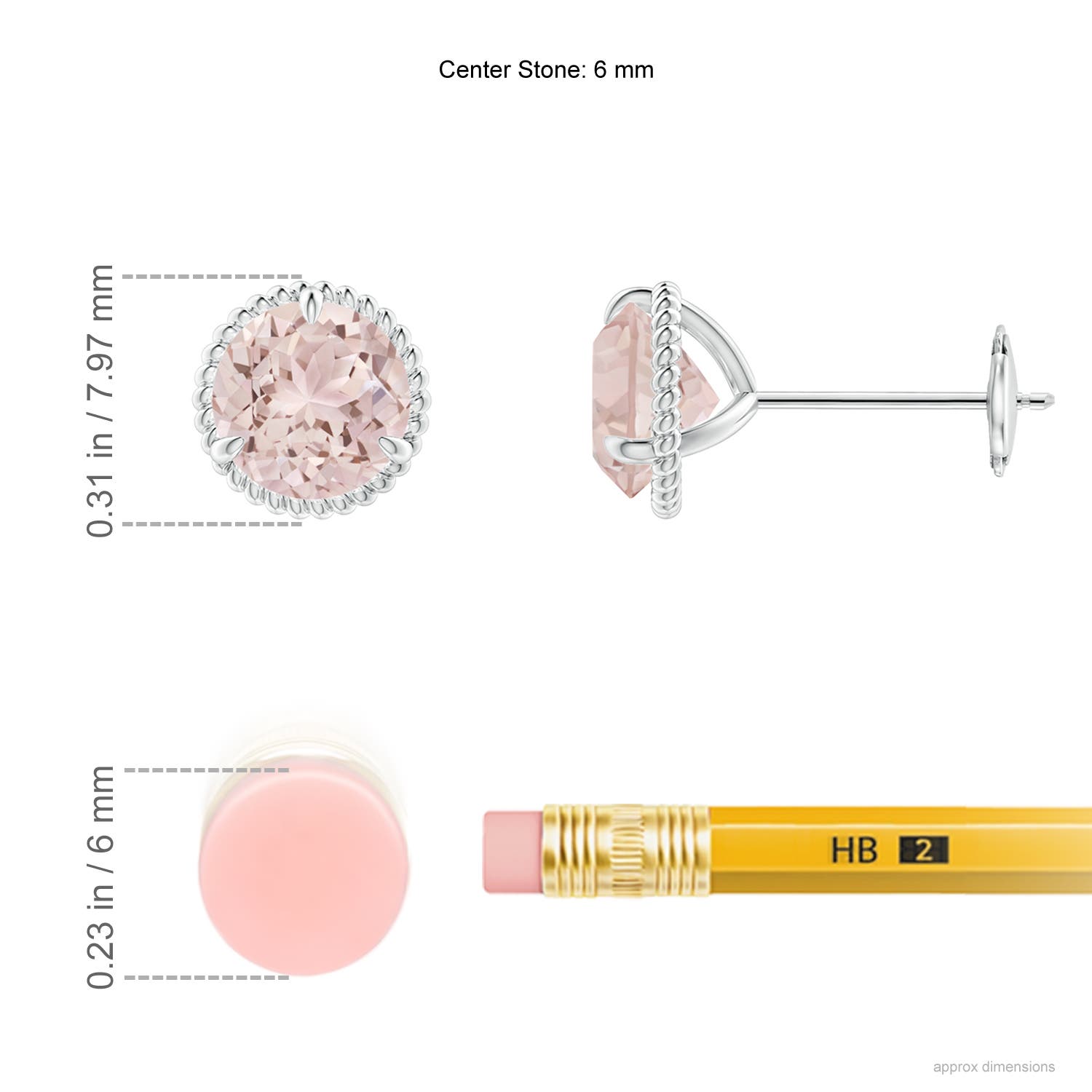 A - Morganite / 1.4 CT / 14 KT White Gold