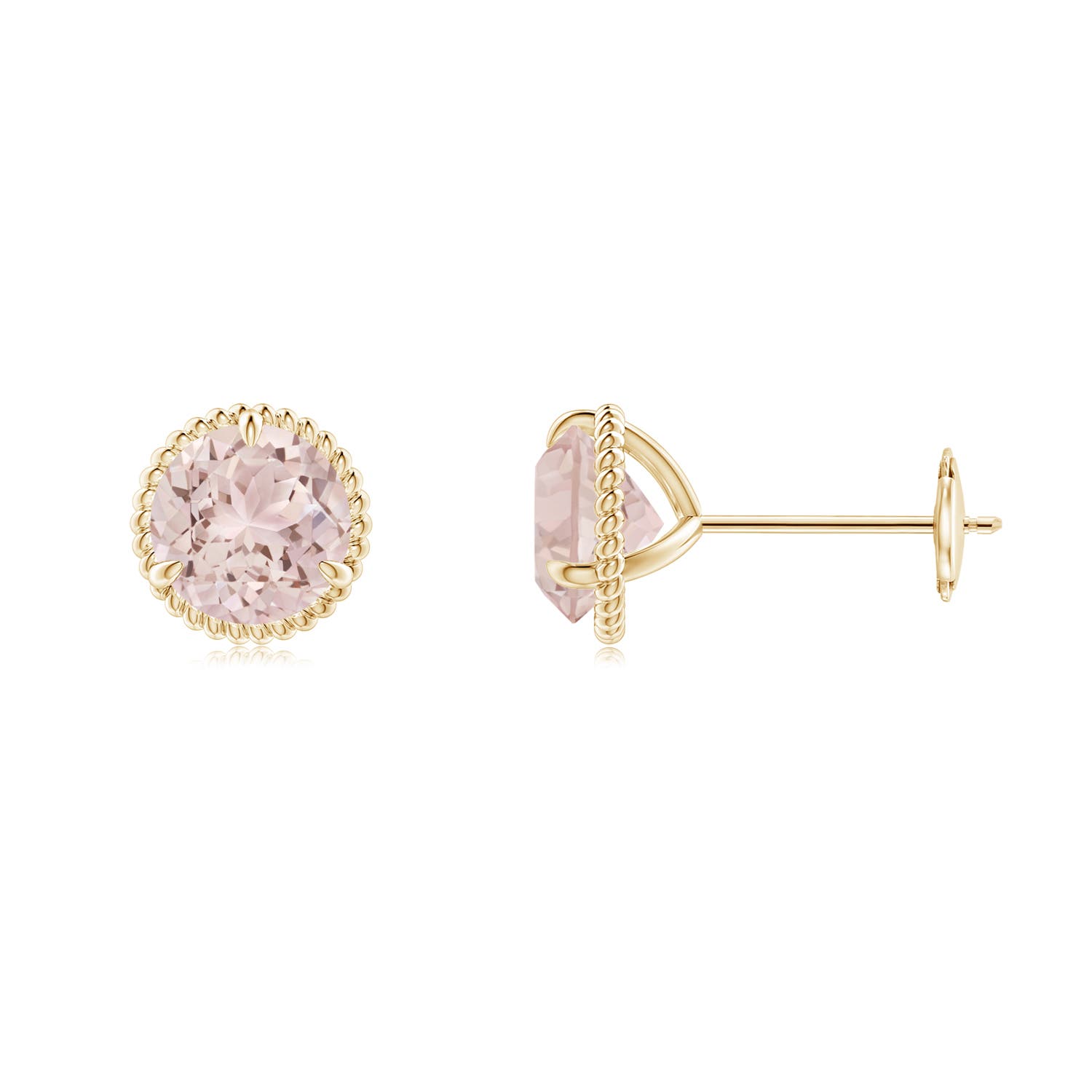 A - Morganite / 1.4 CT / 14 KT Yellow Gold