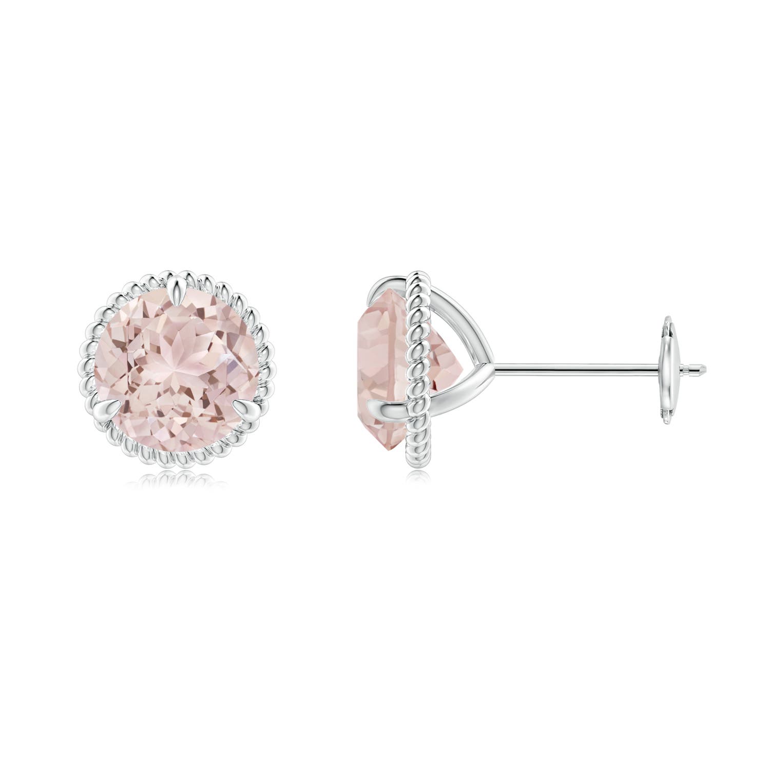 A - Morganite / 2.2 CT / 14 KT White Gold