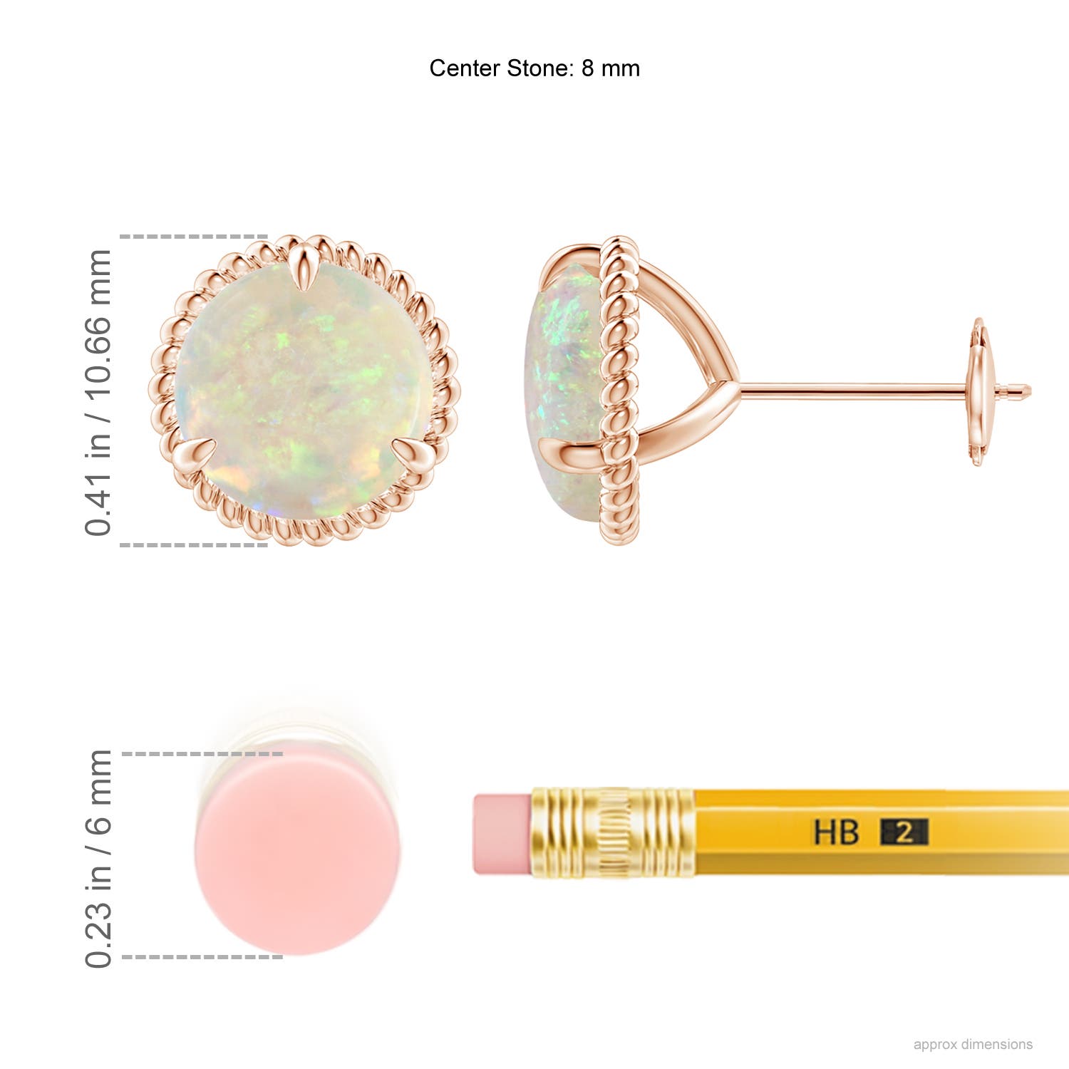 AAA - Opal / 2.3 CT / 14 KT Rose Gold