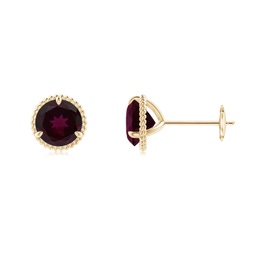 Fashion Yellow Gold Rhodolite Garnet Jewelry