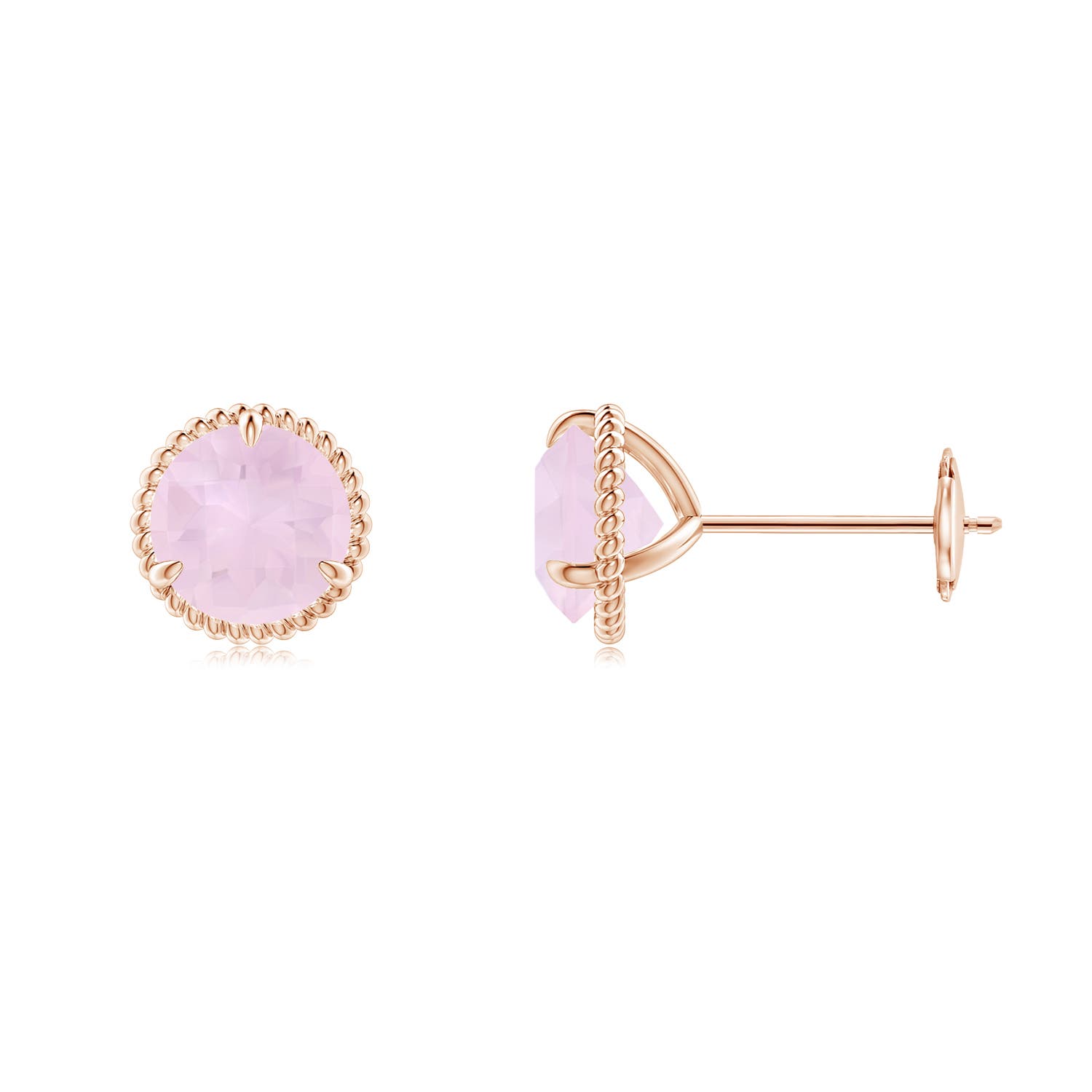 AA - Rose Quartz / 1.3 CT / 14 KT Rose Gold