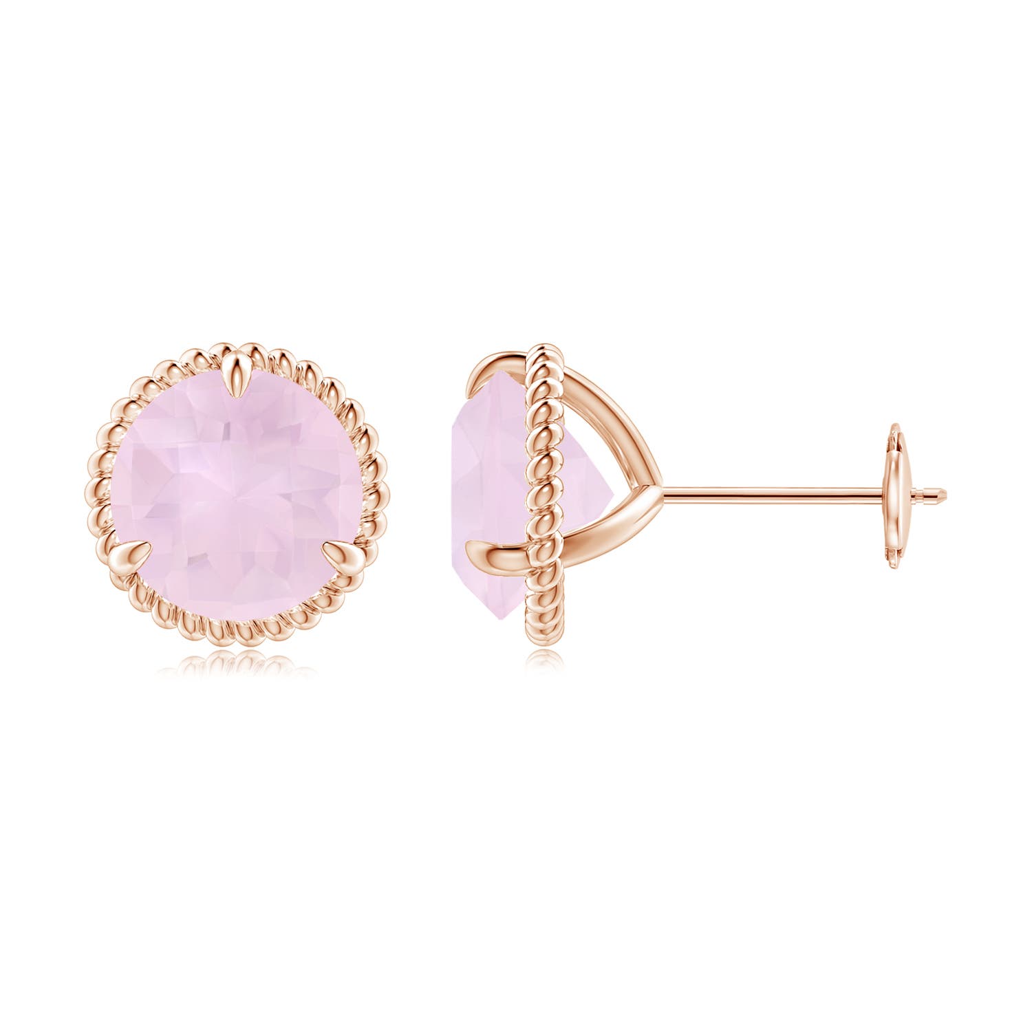 AA - Rose Quartz / 3.4 CT / 14 KT Rose Gold