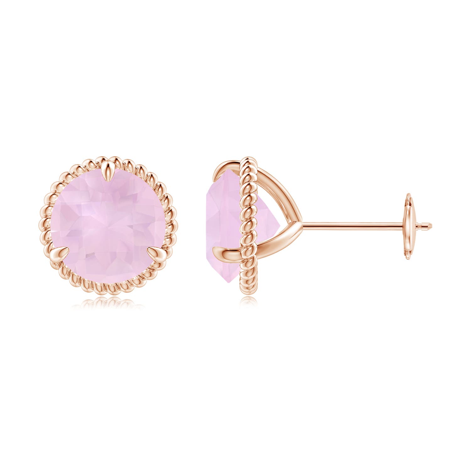 AAA - Rose Quartz / 3.4 CT / 14 KT Rose Gold