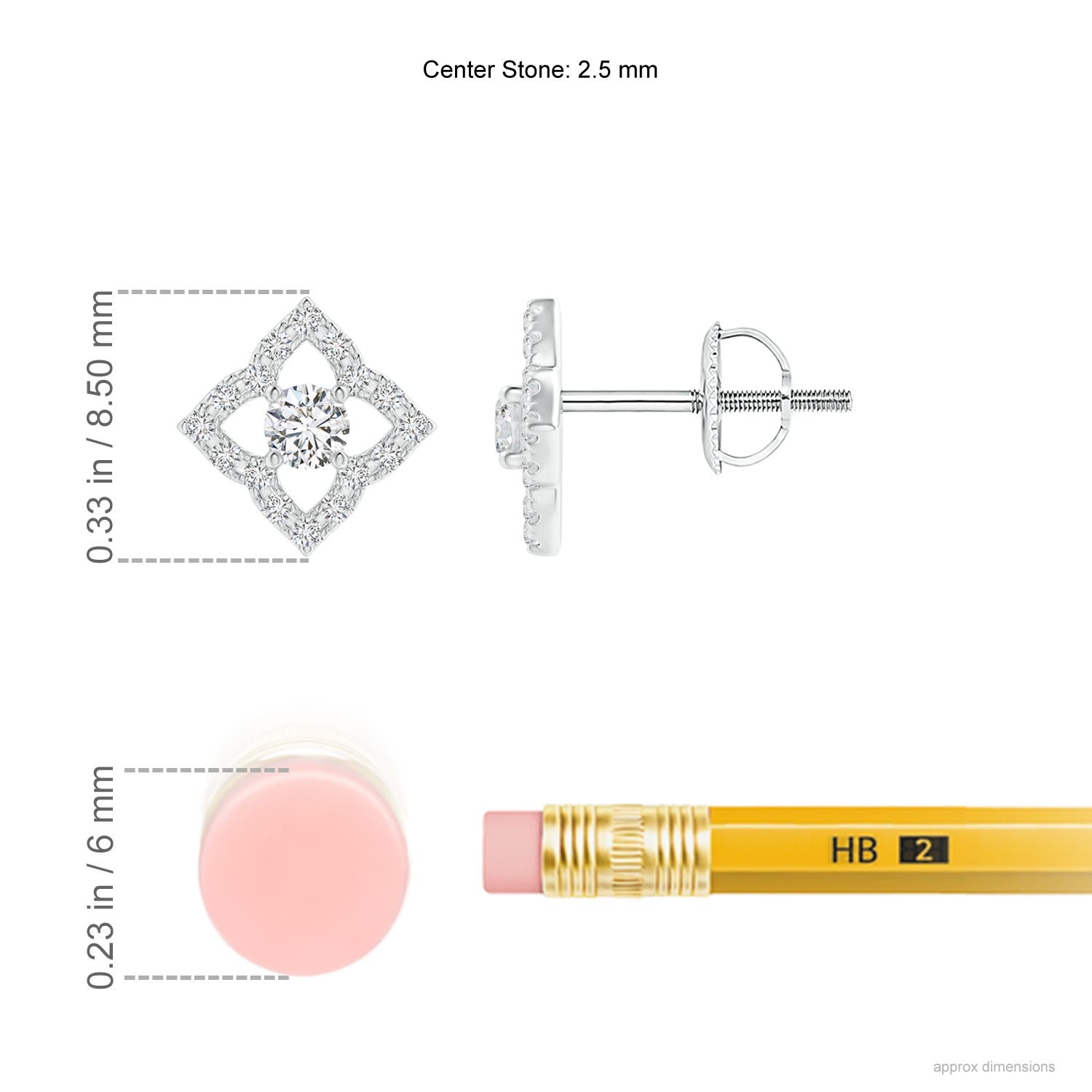 H, SI2 / 0.27 CT / 14 KT White Gold