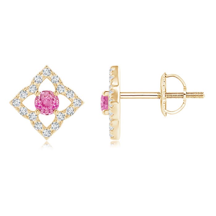 AA - Pink Sapphire / 0.28 CT / 14 KT Yellow Gold