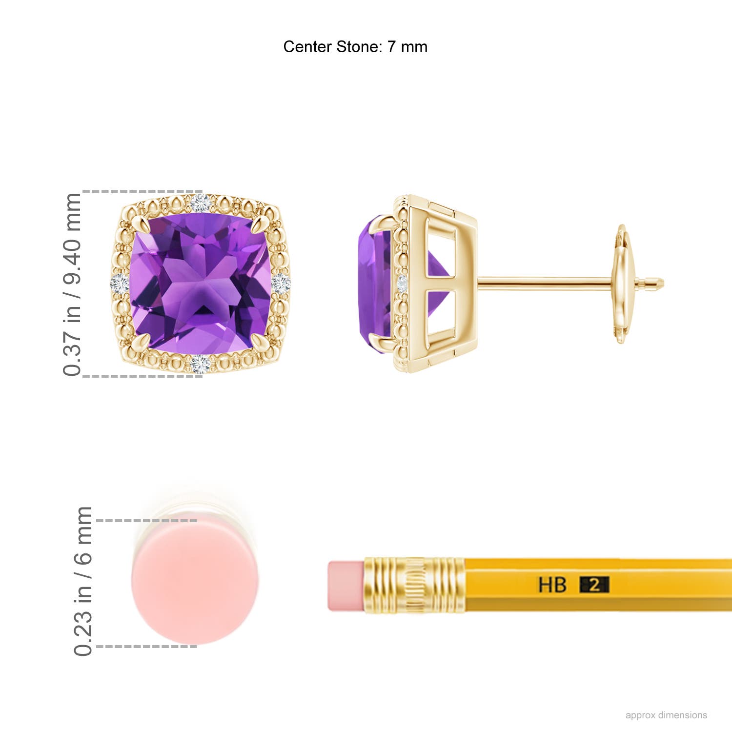 AAA - Amethyst / 2.75 CT / 14 KT Yellow Gold