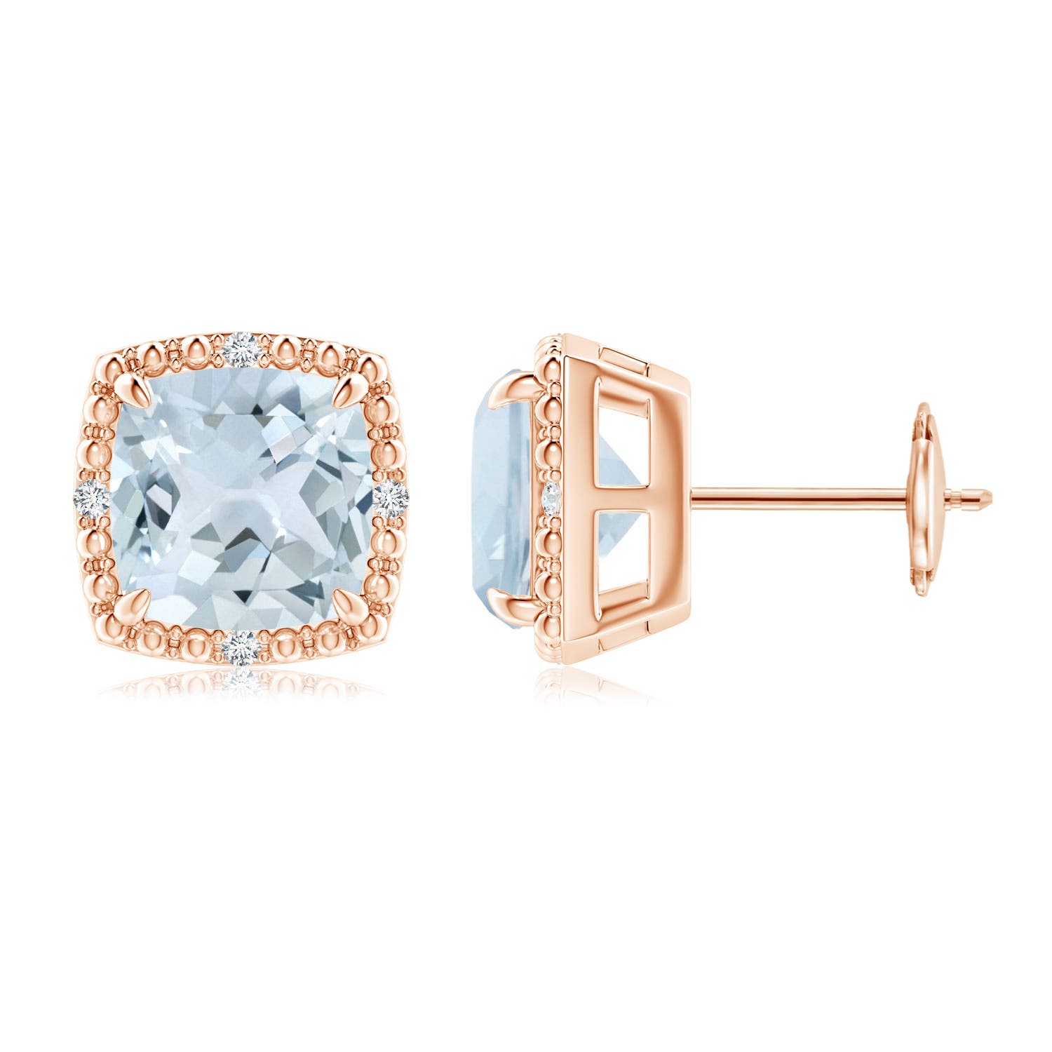 A - Aquamarine / 3.96 CT / 14 KT Rose Gold