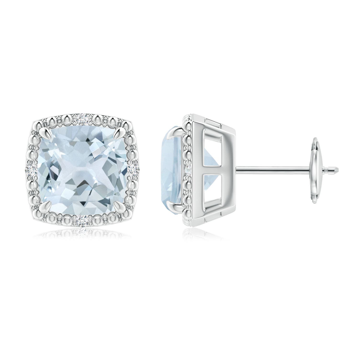 A - Aquamarine / 3.96 CT / 14 KT White Gold