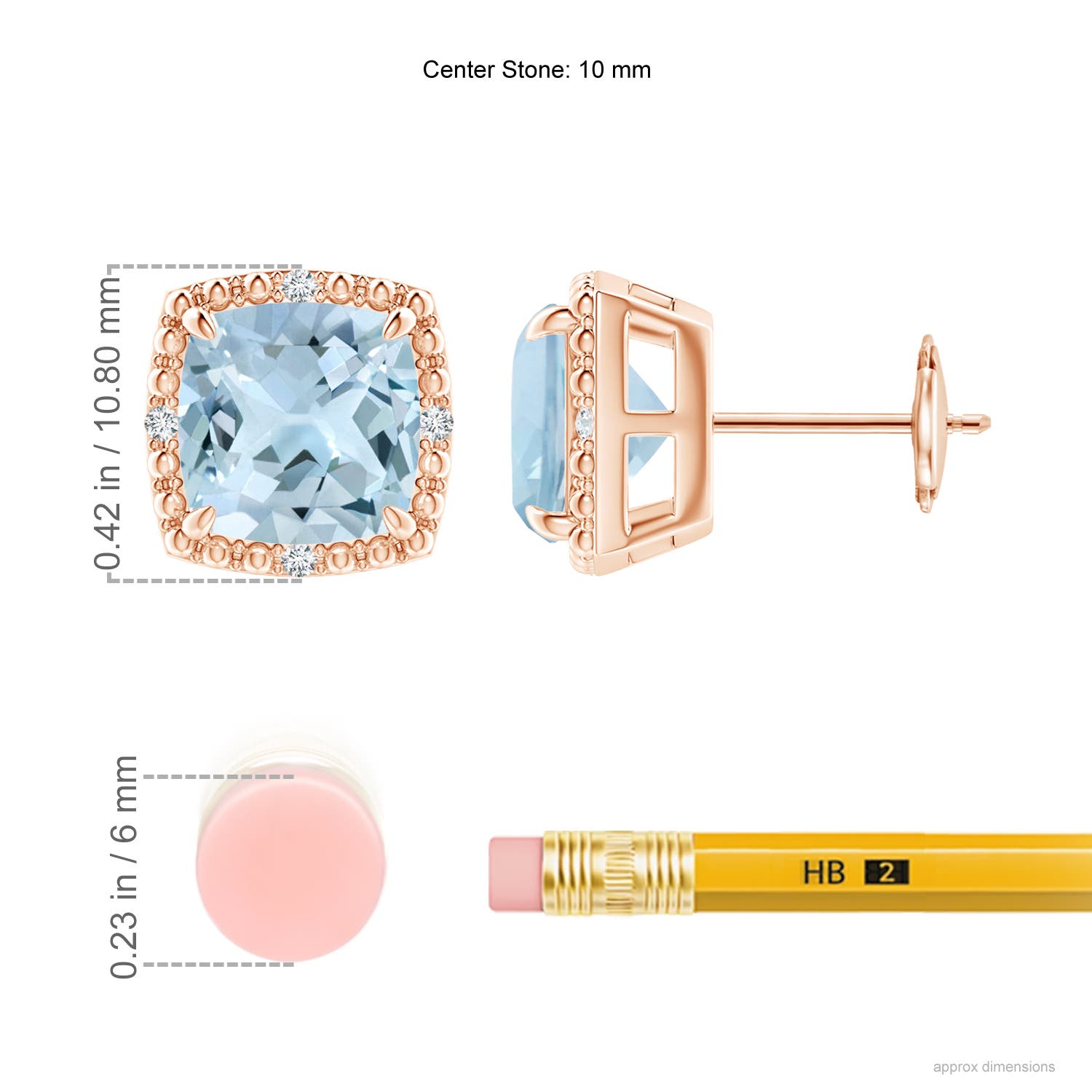 AA - Aquamarine / 3.96 CT / 14 KT Rose Gold