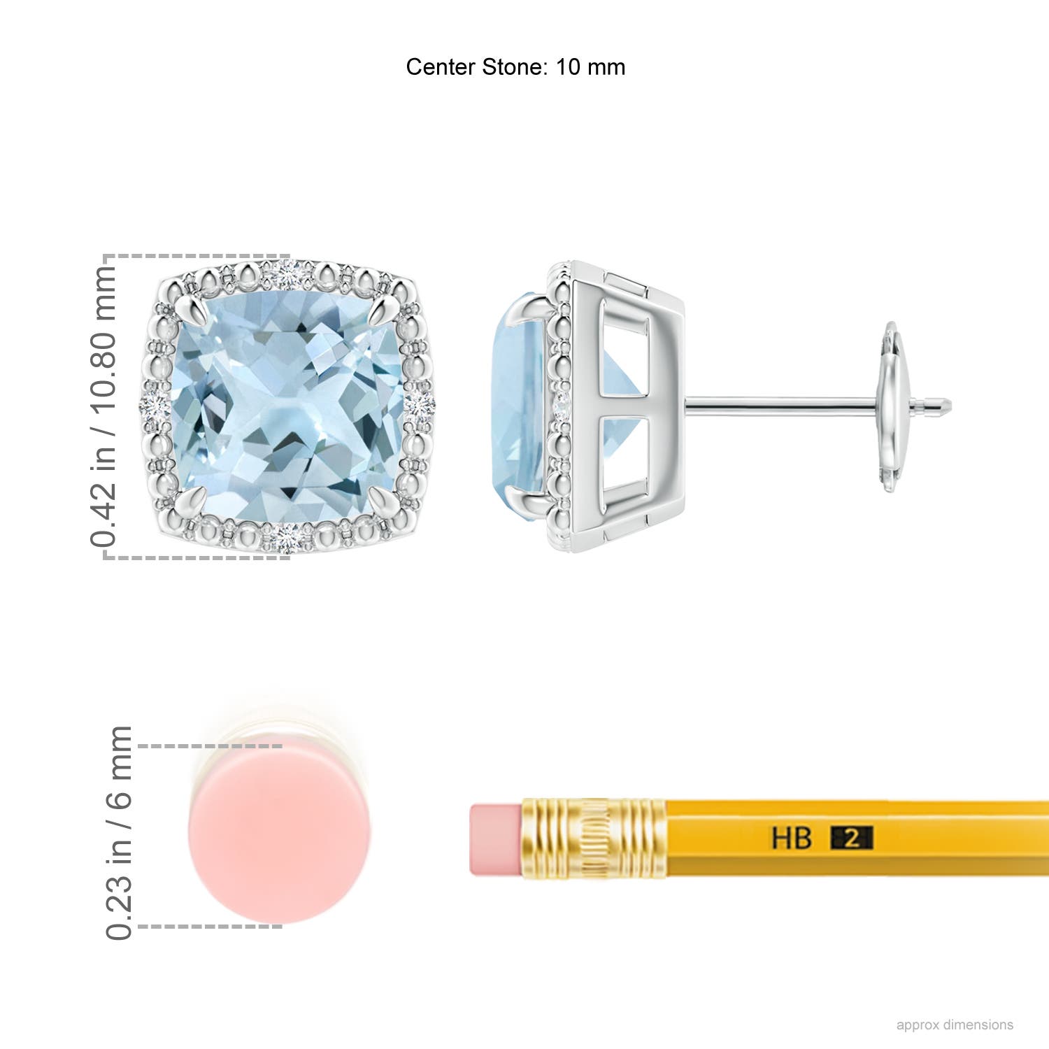 AA - Aquamarine / 3.96 CT / 14 KT White Gold