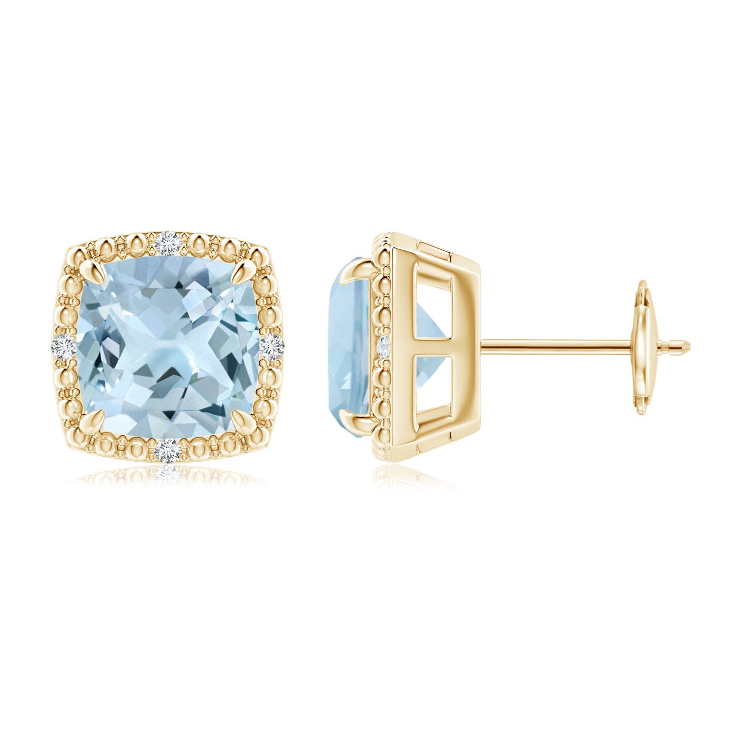 AA - Aquamarine / 3.96 CT / 14 KT Yellow Gold