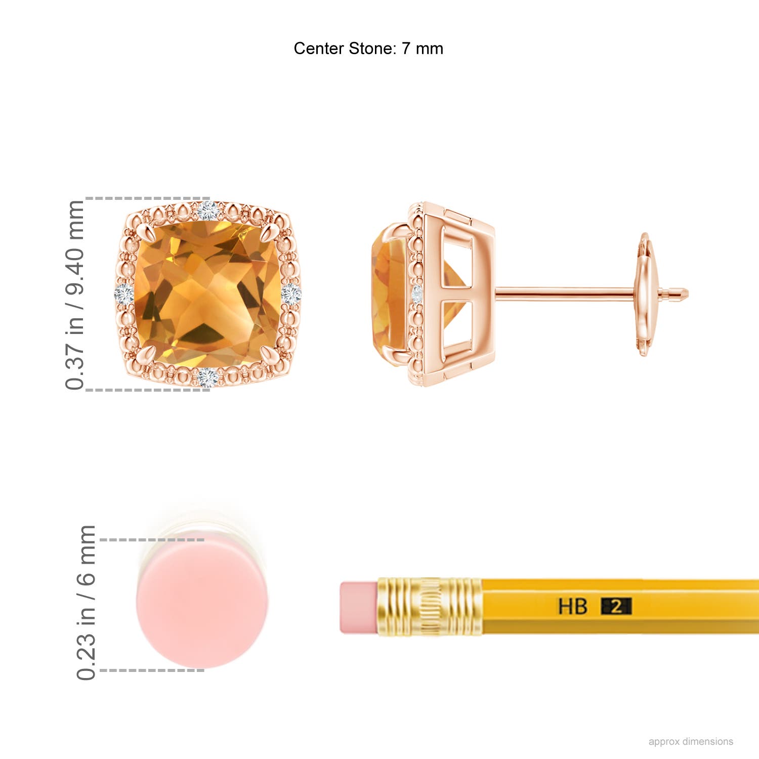 A - Citrine / 2.85 CT / 14 KT Rose Gold