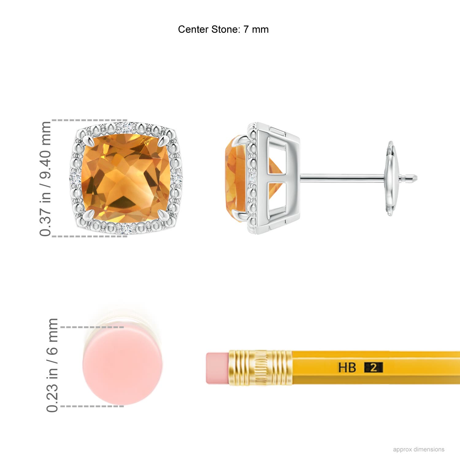 A - Citrine / 2.85 CT / 14 KT White Gold