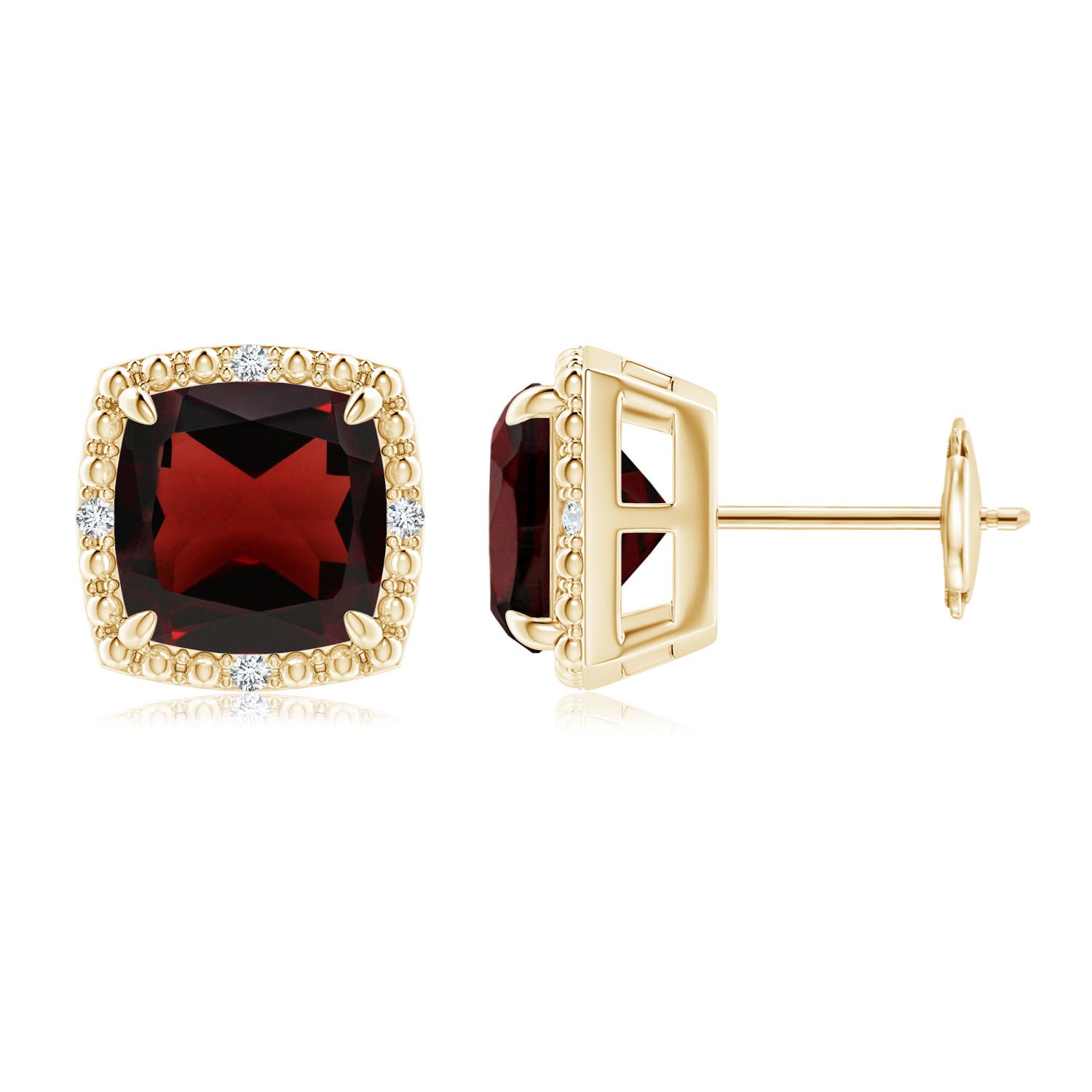 AA - Garnet / 5.06 CT / 14 KT Yellow Gold