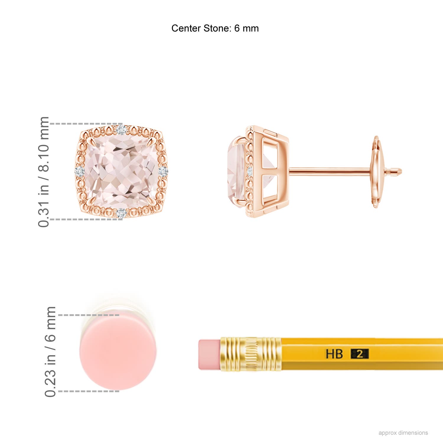 A - Morganite / 1.52 CT / 14 KT Rose Gold