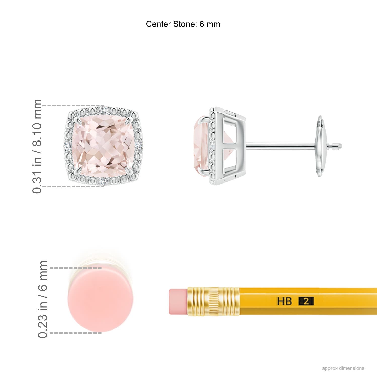 A - Morganite / 1.52 CT / 14 KT White Gold