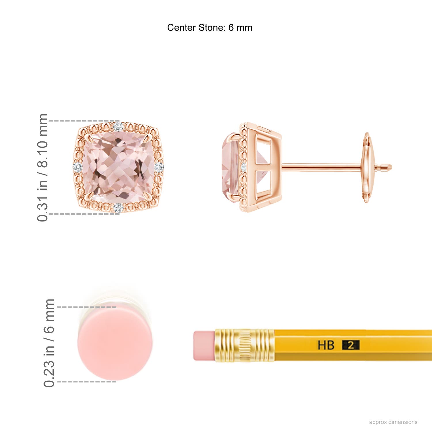 AAAA - Morganite / 1.52 CT / 14 KT Rose Gold