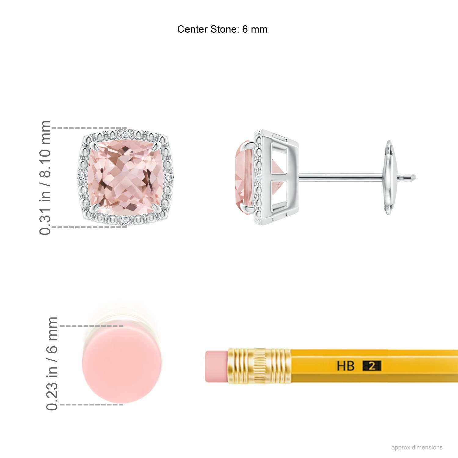 AAAA - Morganite / 1.52 CT / 14 KT White Gold