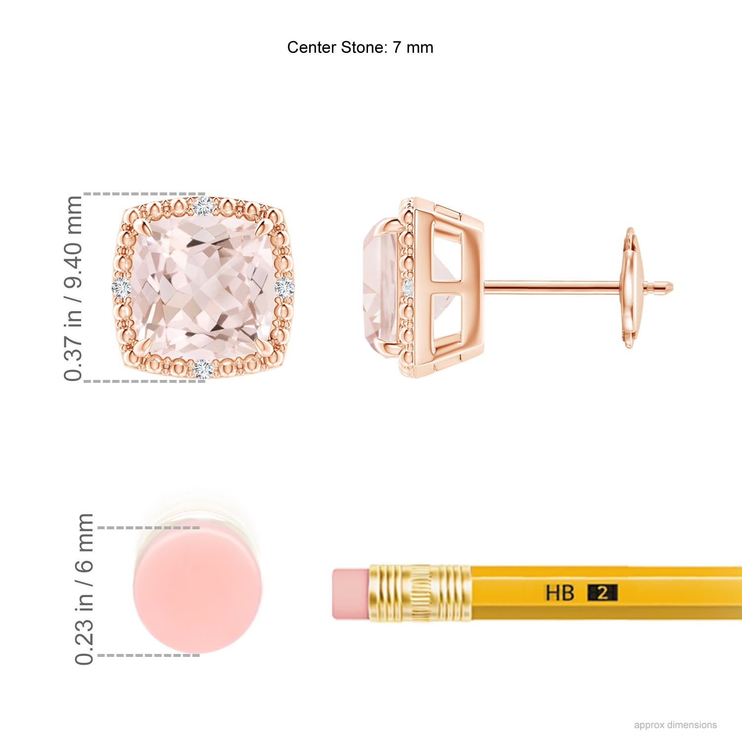 A - Morganite / 2.45 CT / 14 KT Rose Gold