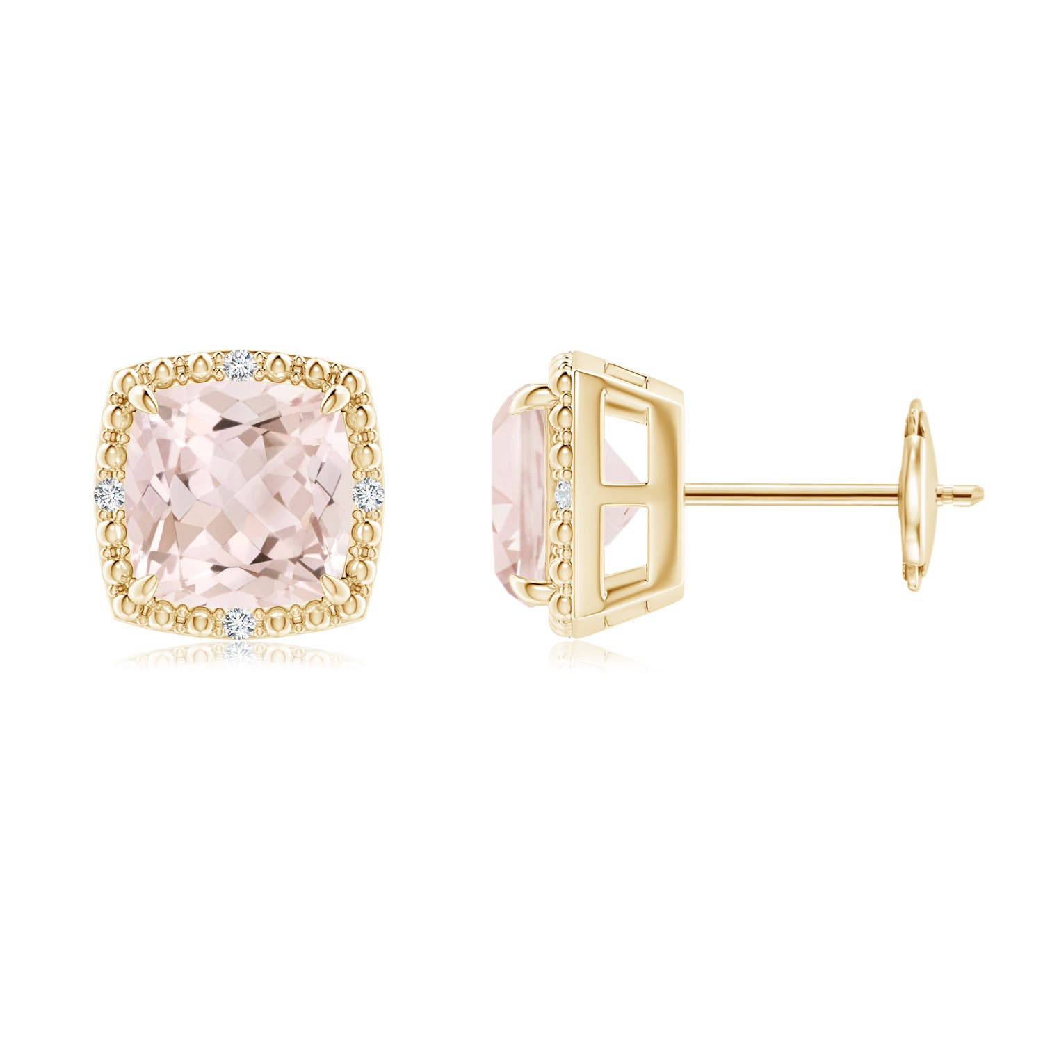 A - Morganite / 2.45 CT / 14 KT Yellow Gold