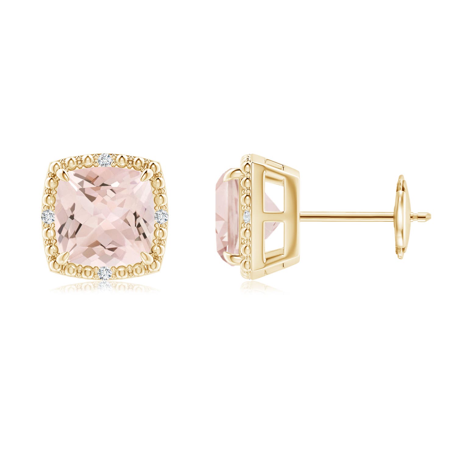 AA - Morganite / 2.45 CT / 14 KT Yellow Gold