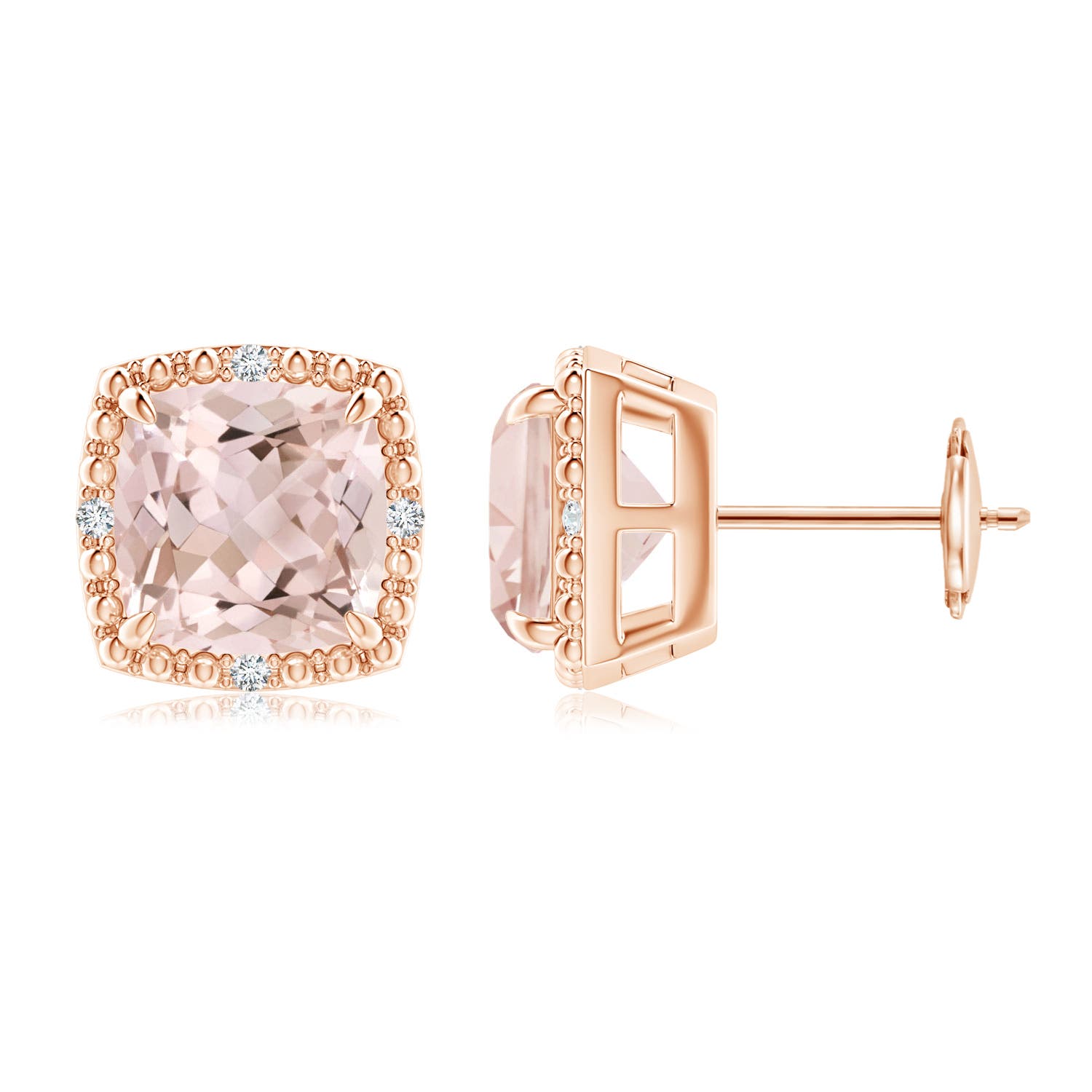 A - Morganite / 3.66 CT / 14 KT Rose Gold