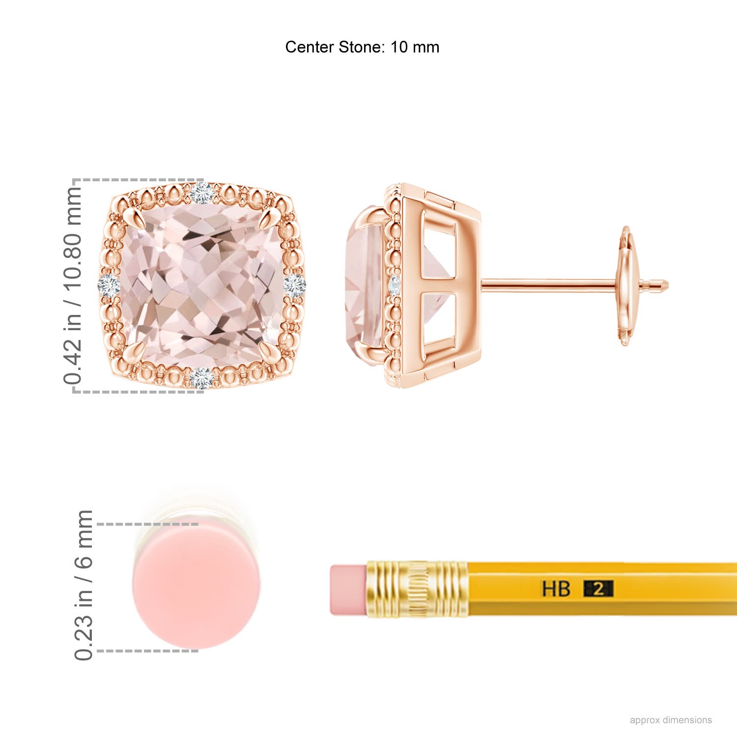 A - Morganite / 3.66 CT / 14 KT Rose Gold