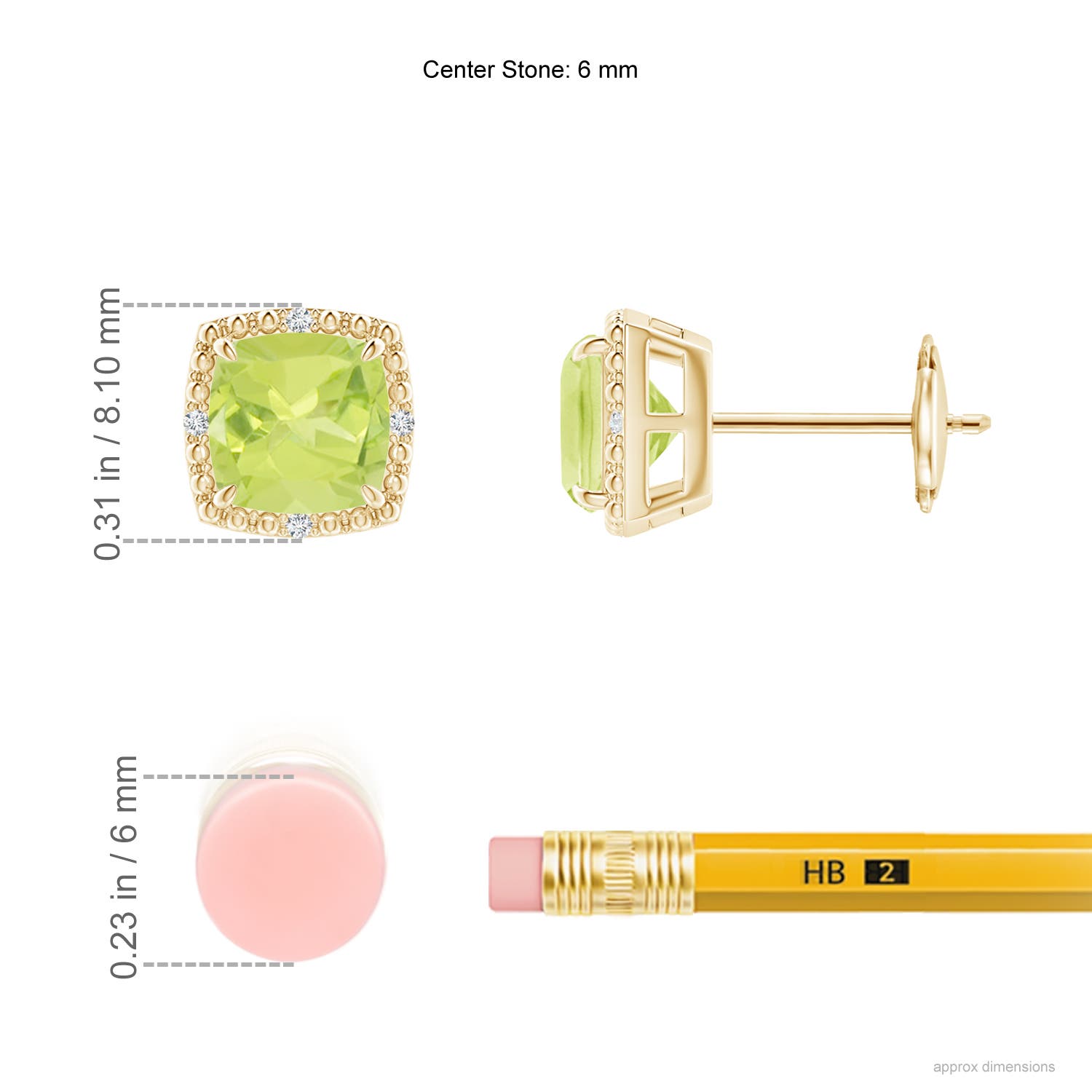 A - Peridot / 2.23 CT / 14 KT Yellow Gold