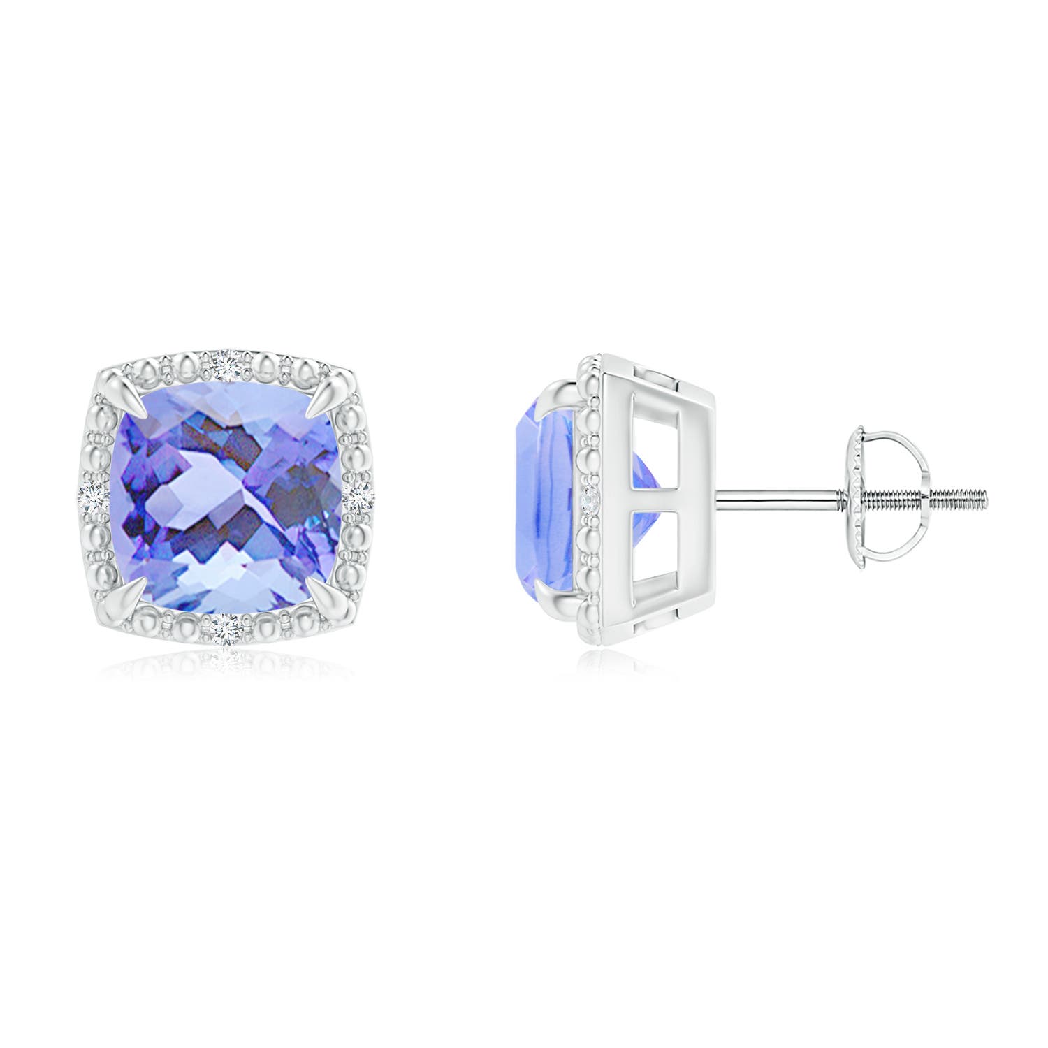 A - Tanzanite / 3.05 CT / 14 KT White Gold