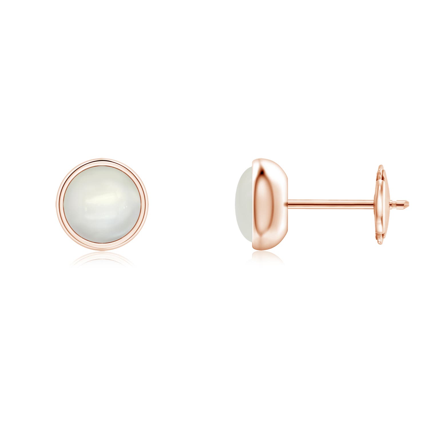 AAAA - Moonstone / 0.9 CT / 14 KT Rose Gold