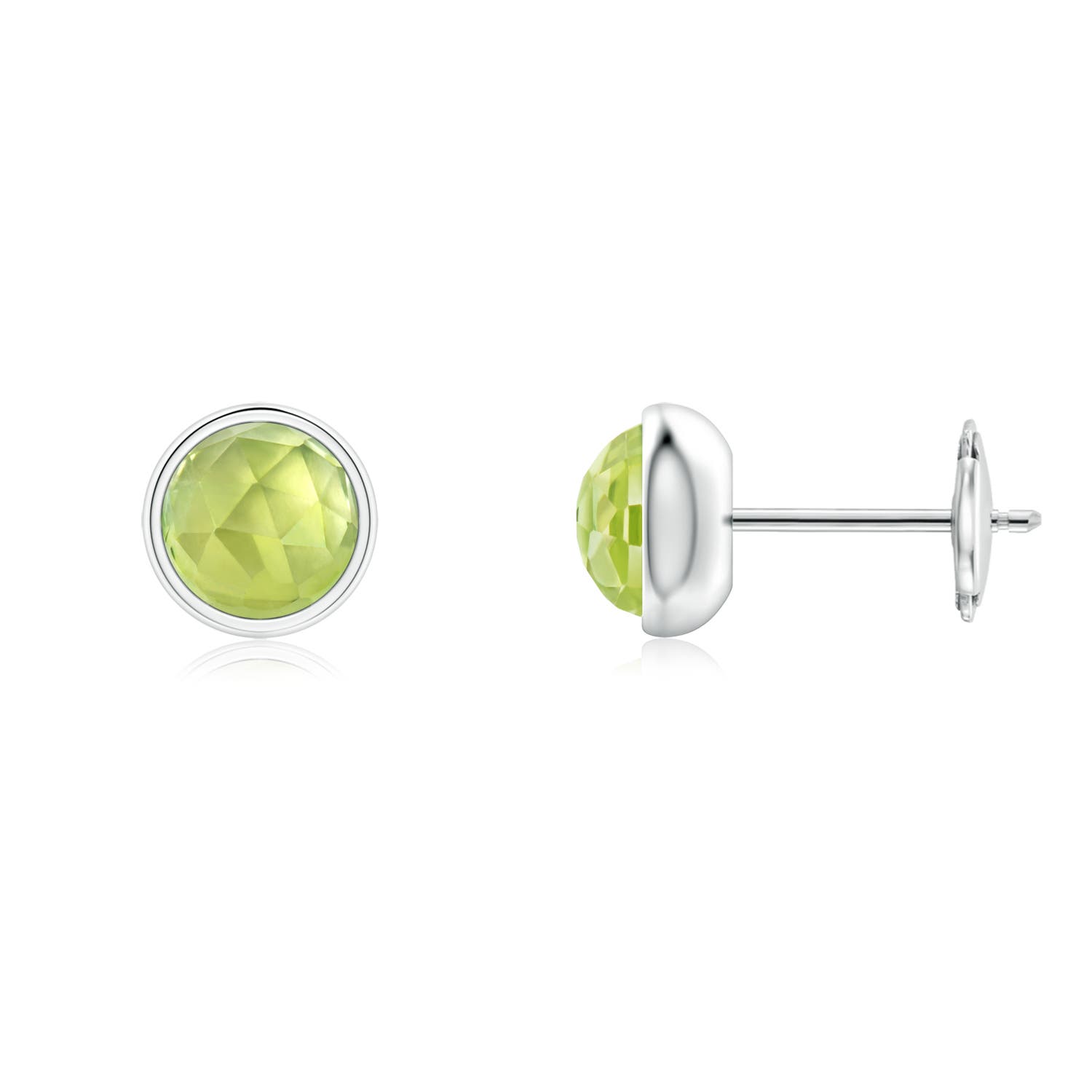 AAA - Peridot / 1.3 CT / 14 KT White Gold