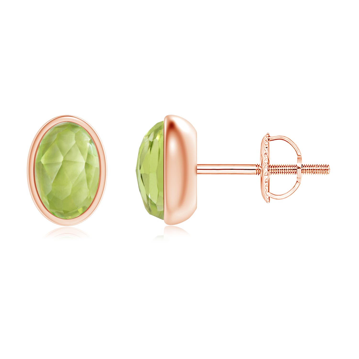 AAA - Peridot / 1 CT / 14 KT Rose Gold