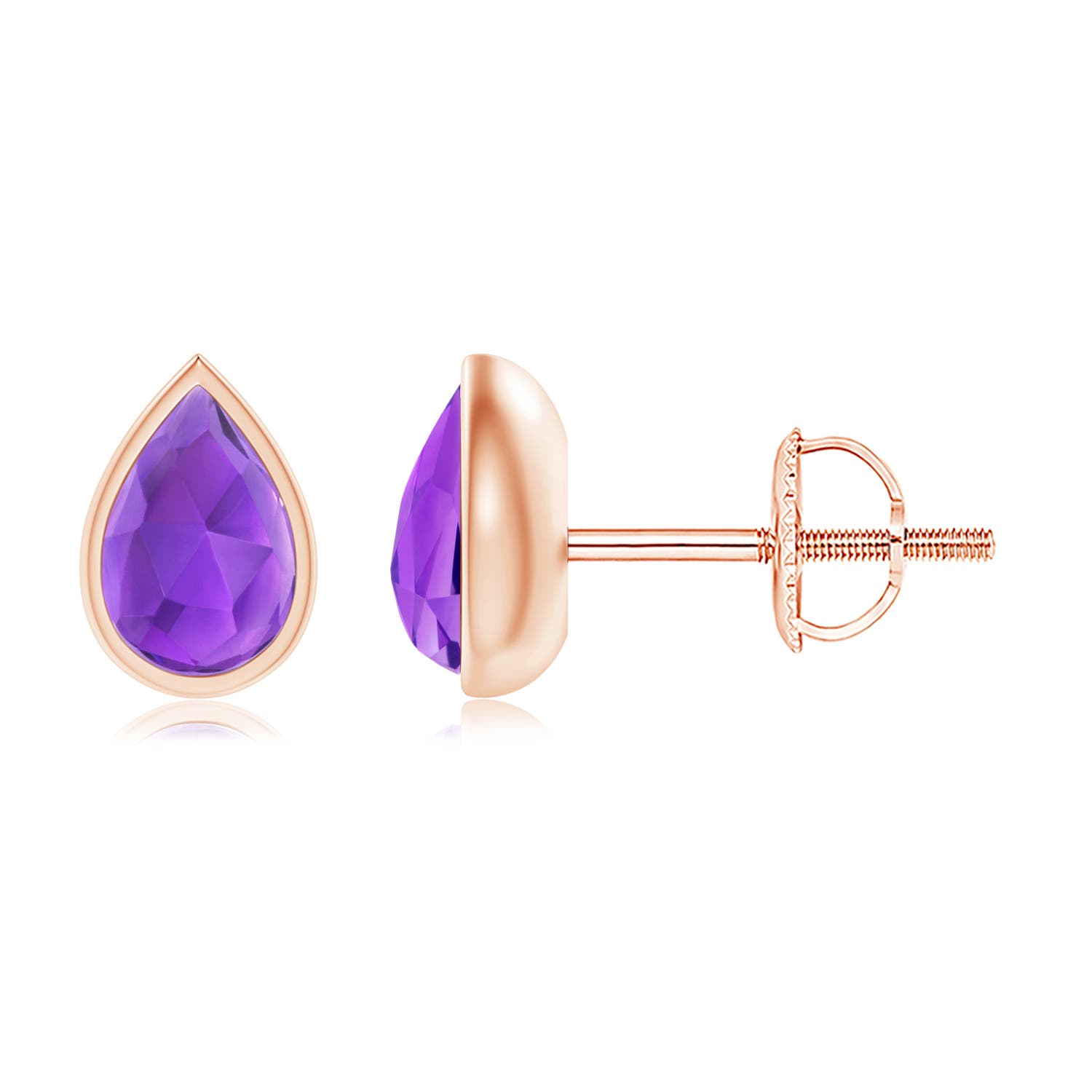 AAA - Amethyst / 0.9 CT / 14 KT Rose Gold