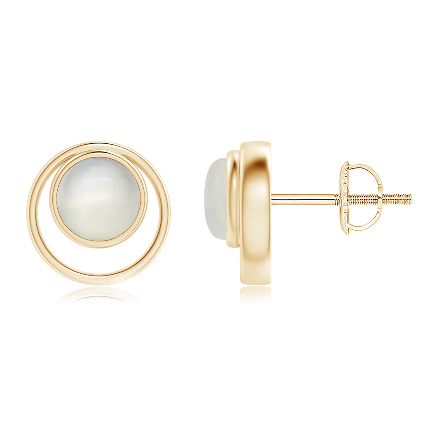 AAA - Moonstone / 0.9 CT / 14 KT Yellow Gold