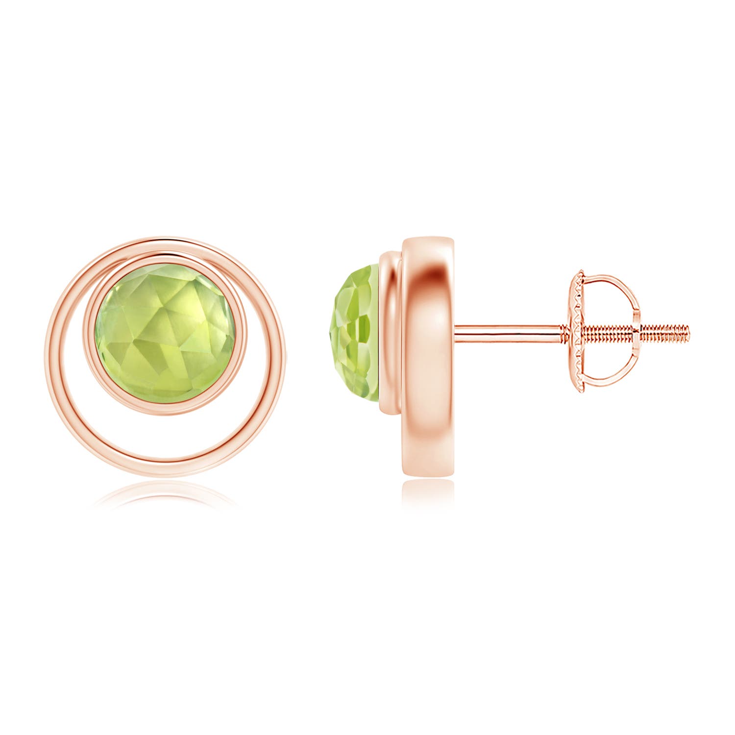 AAA - Peridot / 1.3 CT / 14 KT Rose Gold