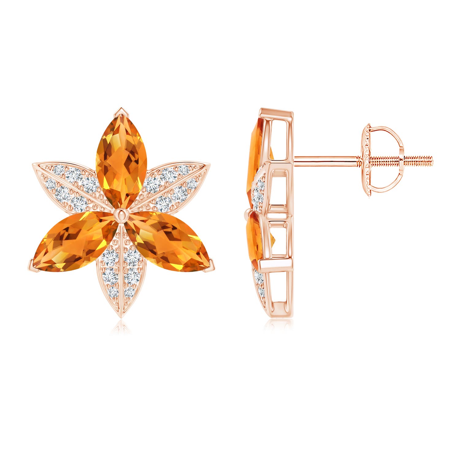 AAA - Citrine / 3.35 CT / 14 KT Rose Gold