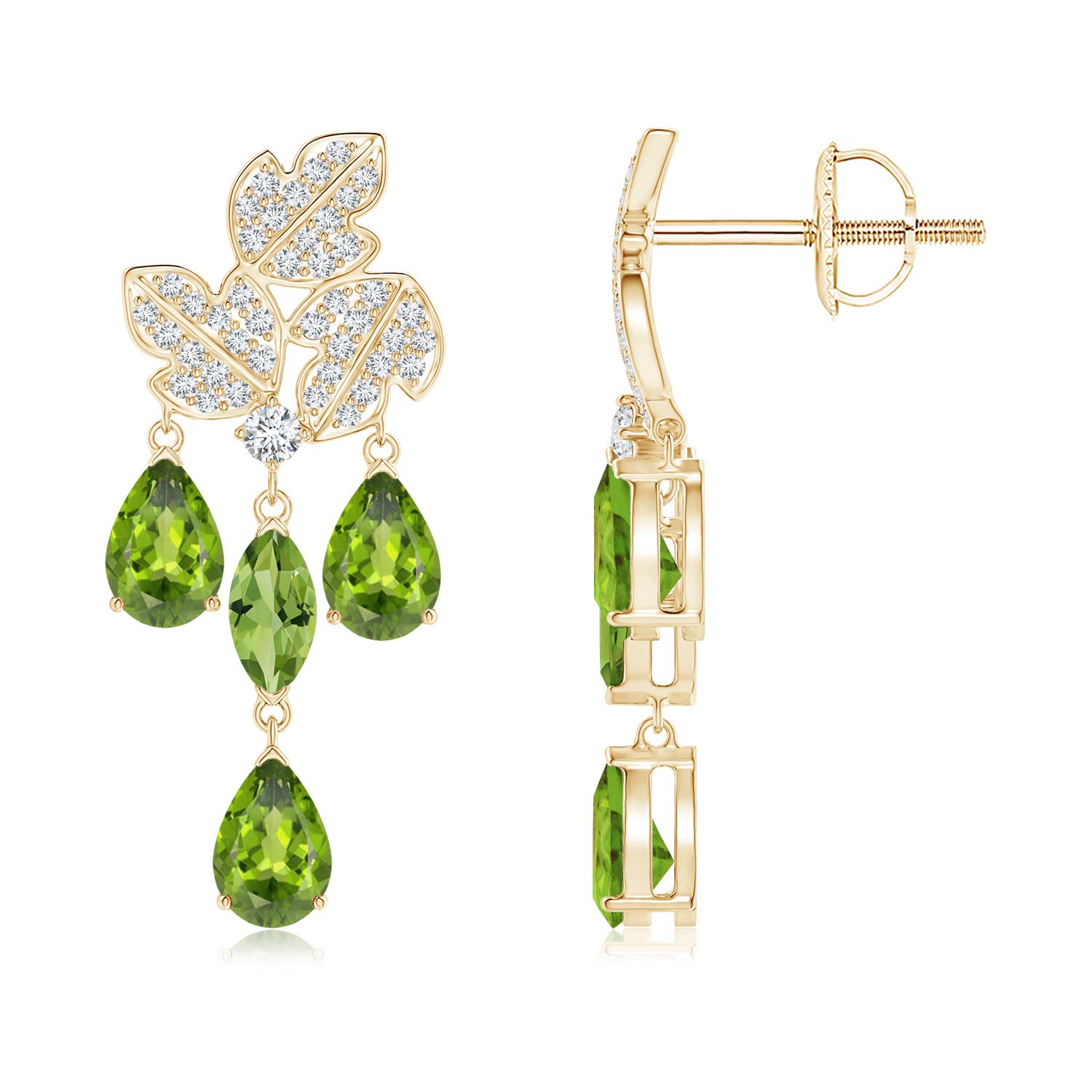 AAA - Peridot / 3.32 CT / 14 KT Yellow Gold